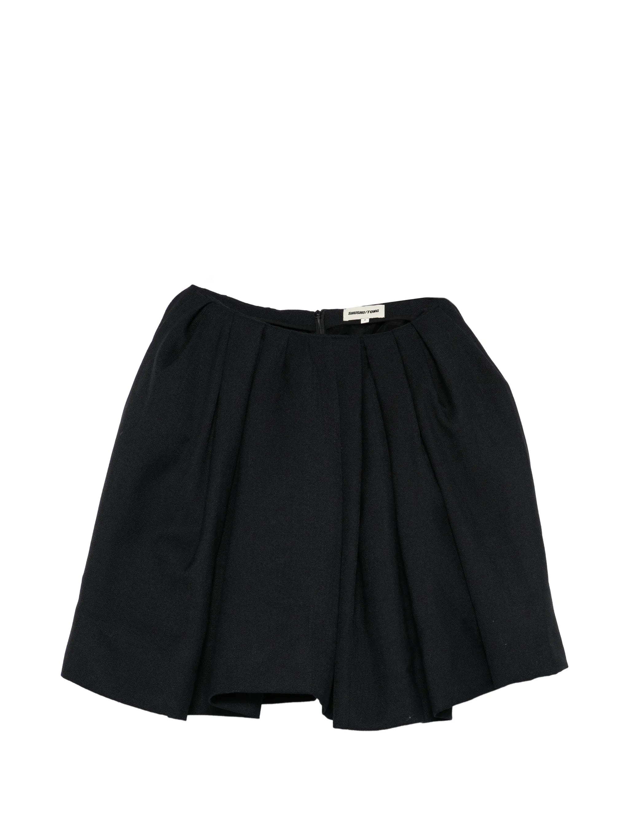 Shushu/tong pleated pouf skirt