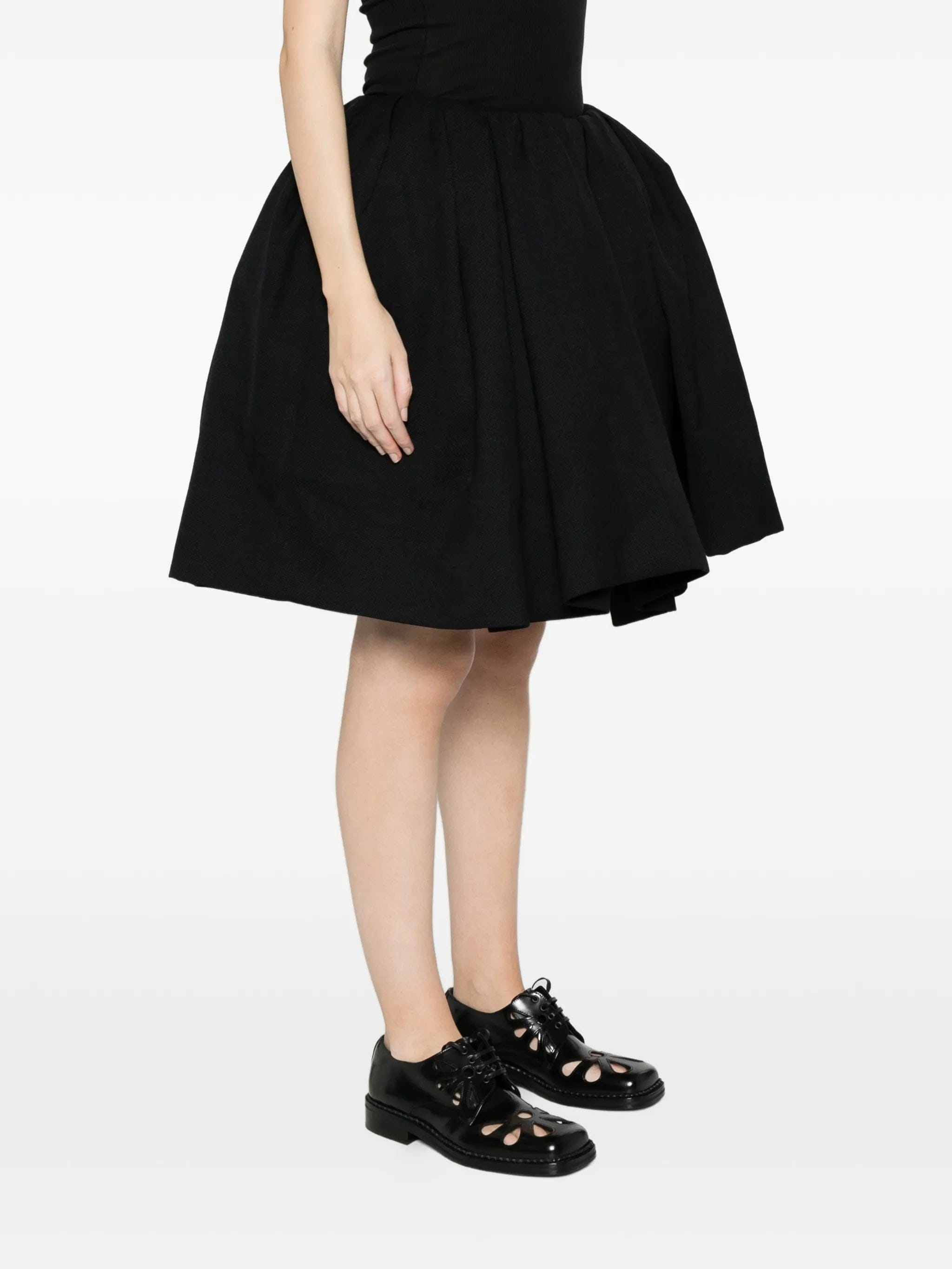 Shushu/tong pleated pouf skirt