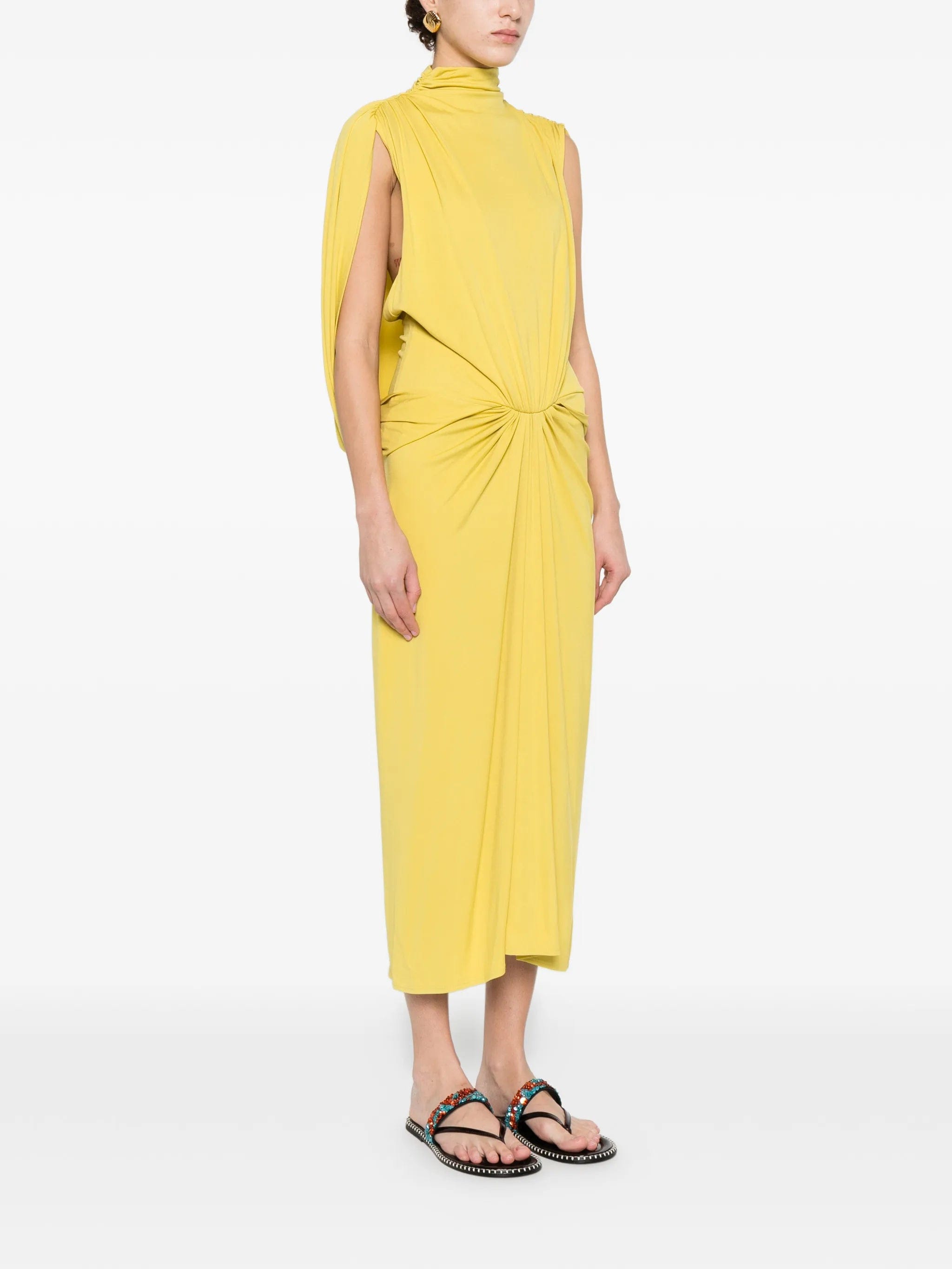 Esse Studios Solina cape gathered dress