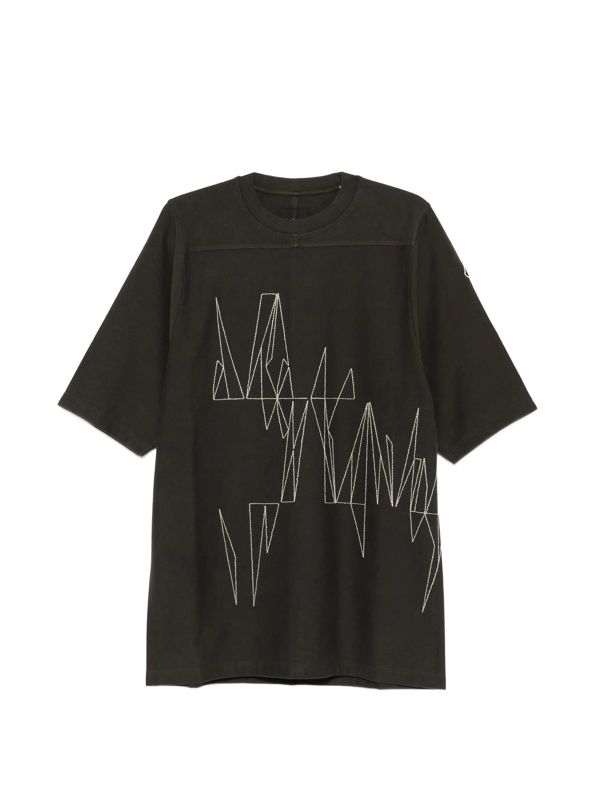 Moncler + Rick Owens jumbo knit graphic T - shirt
