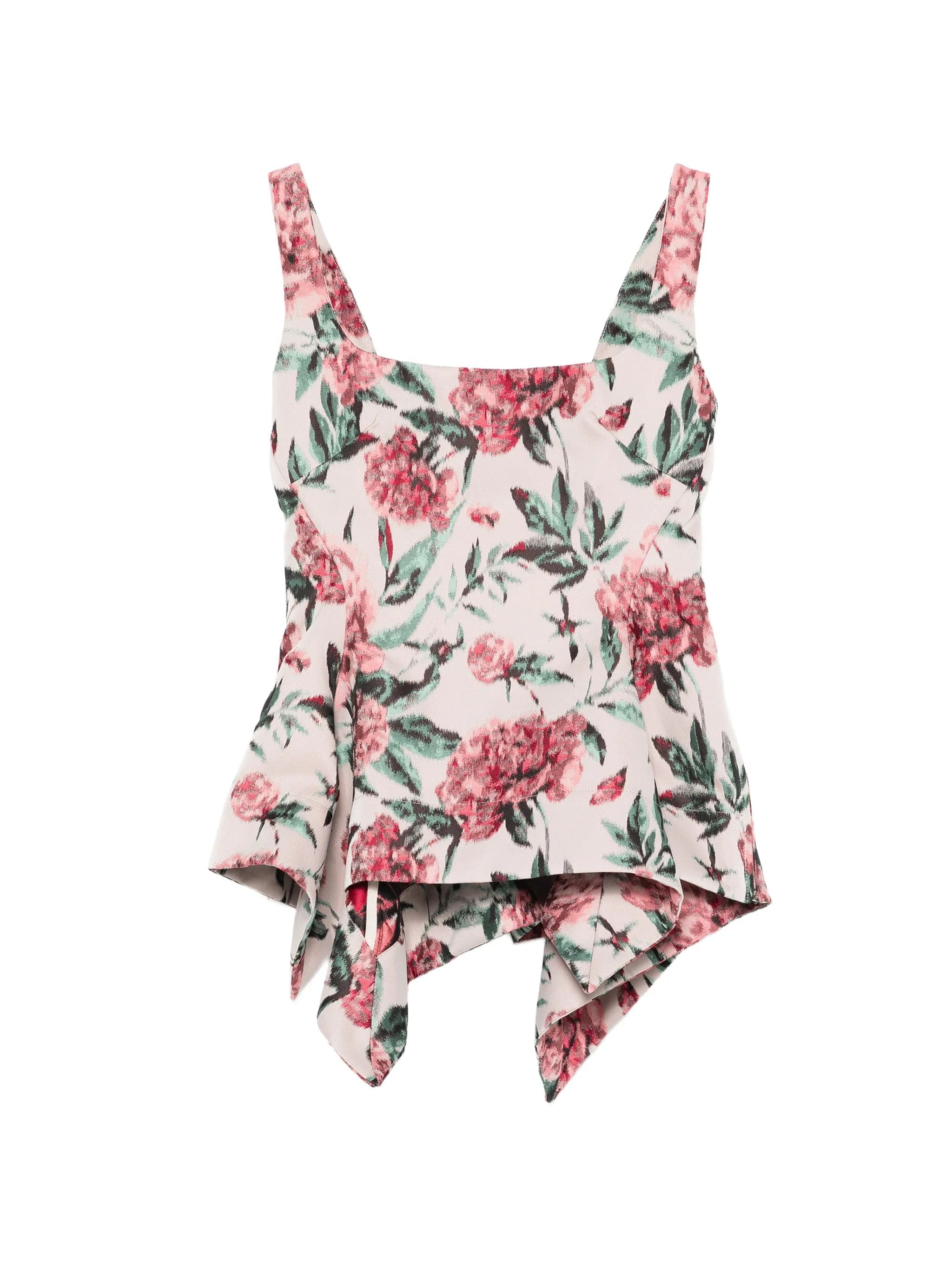 Marques'almeida peplum brocade corset top