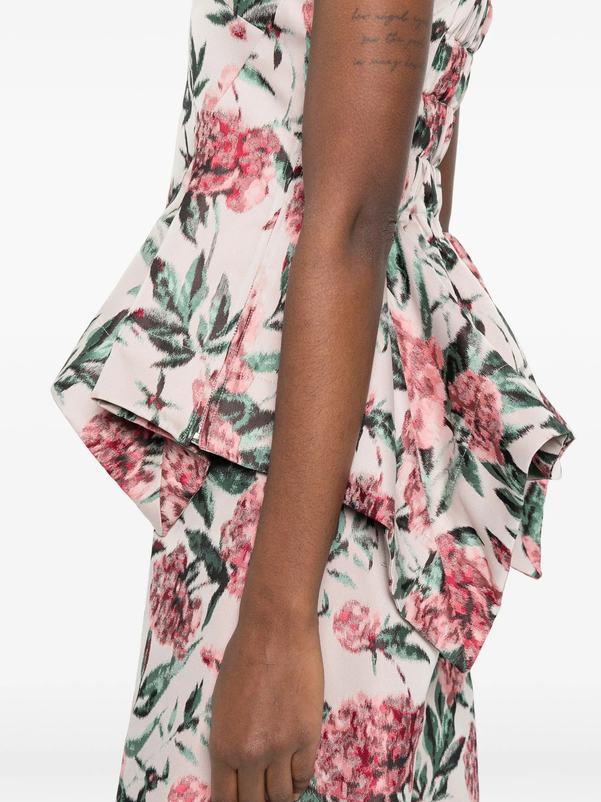 Marques'almeida peplum brocade corset top