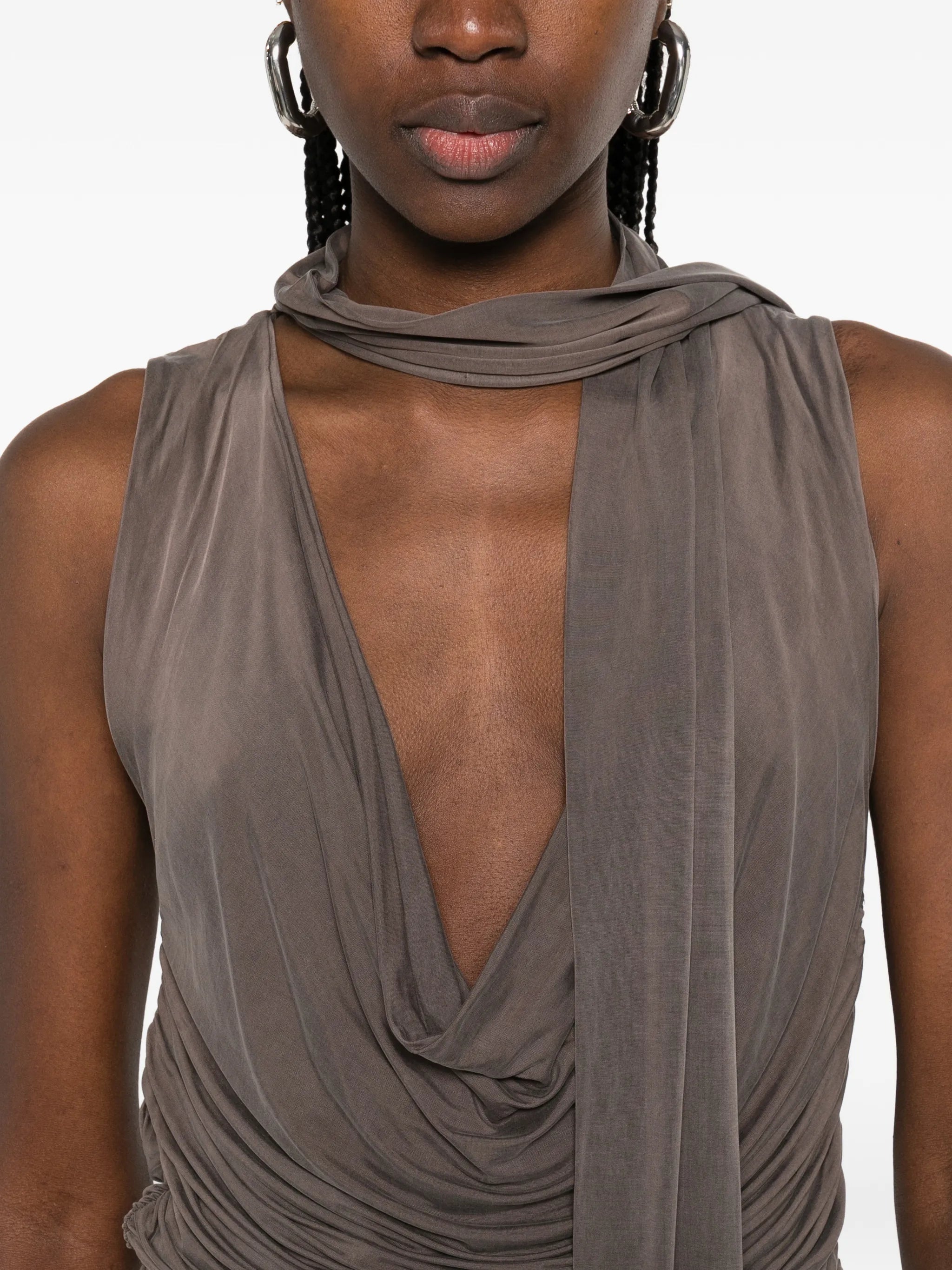 Aya Muse Alyve ruched midi dress