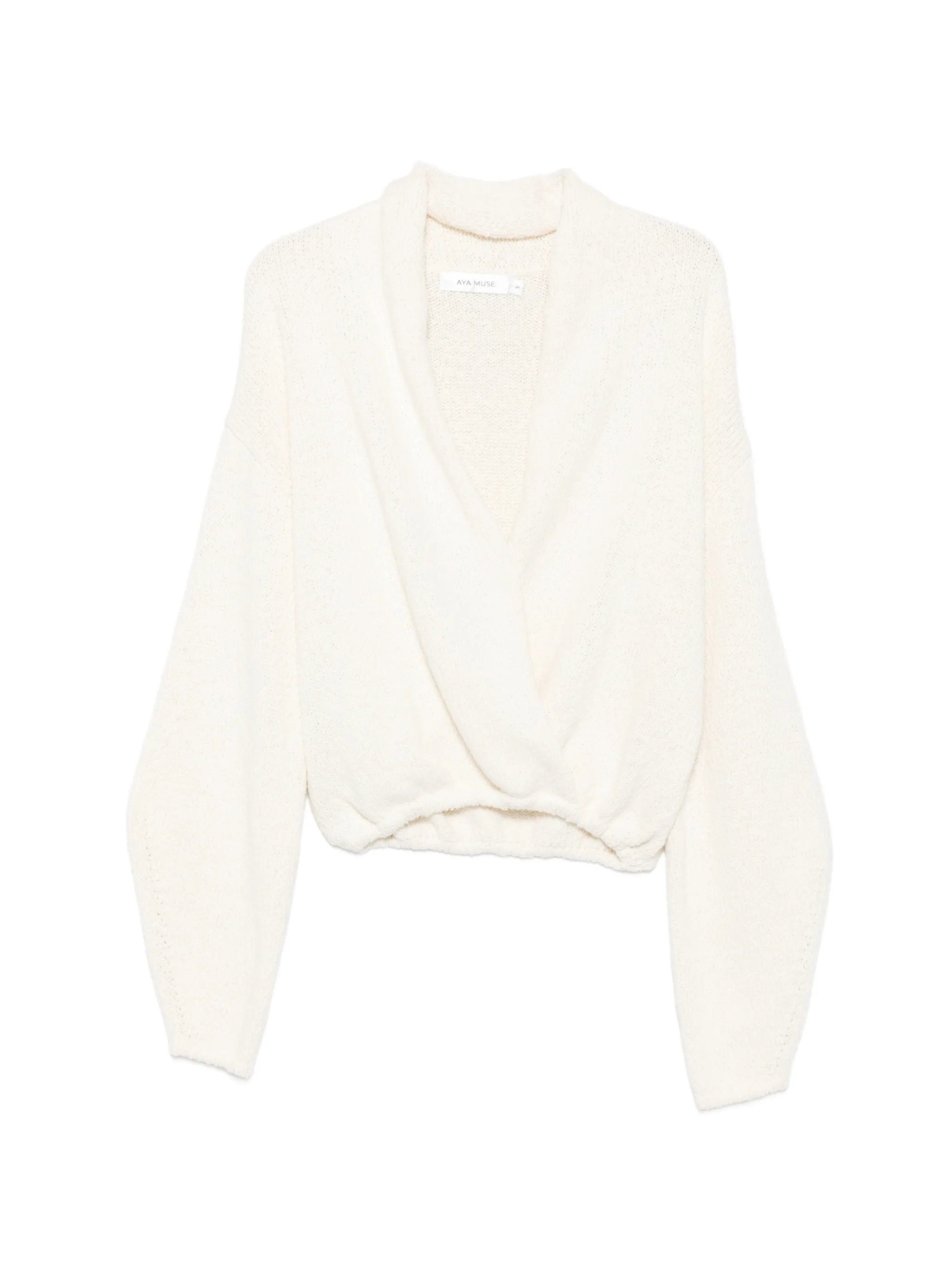 Aya Muse Kena wrap - style sweater