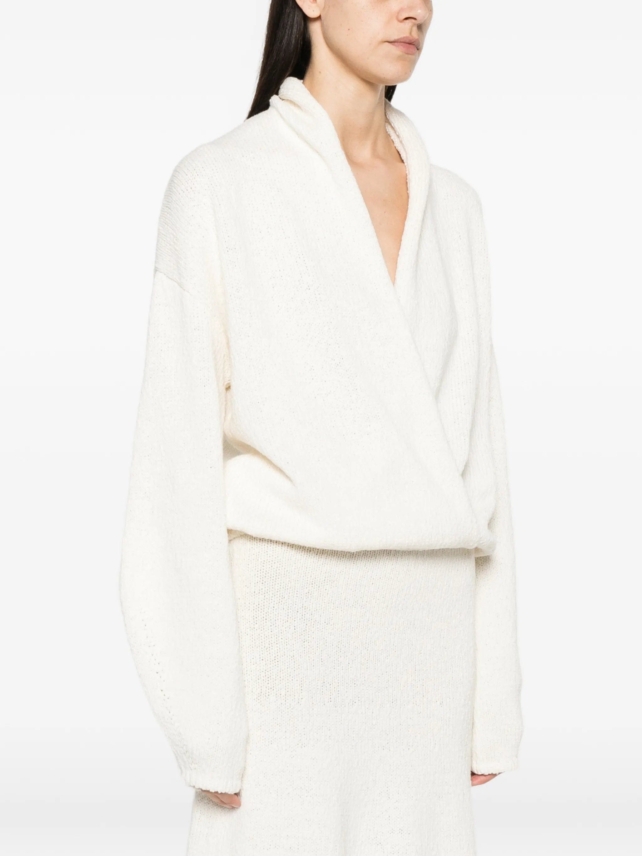 Aya Muse Kena wrap - style sweater