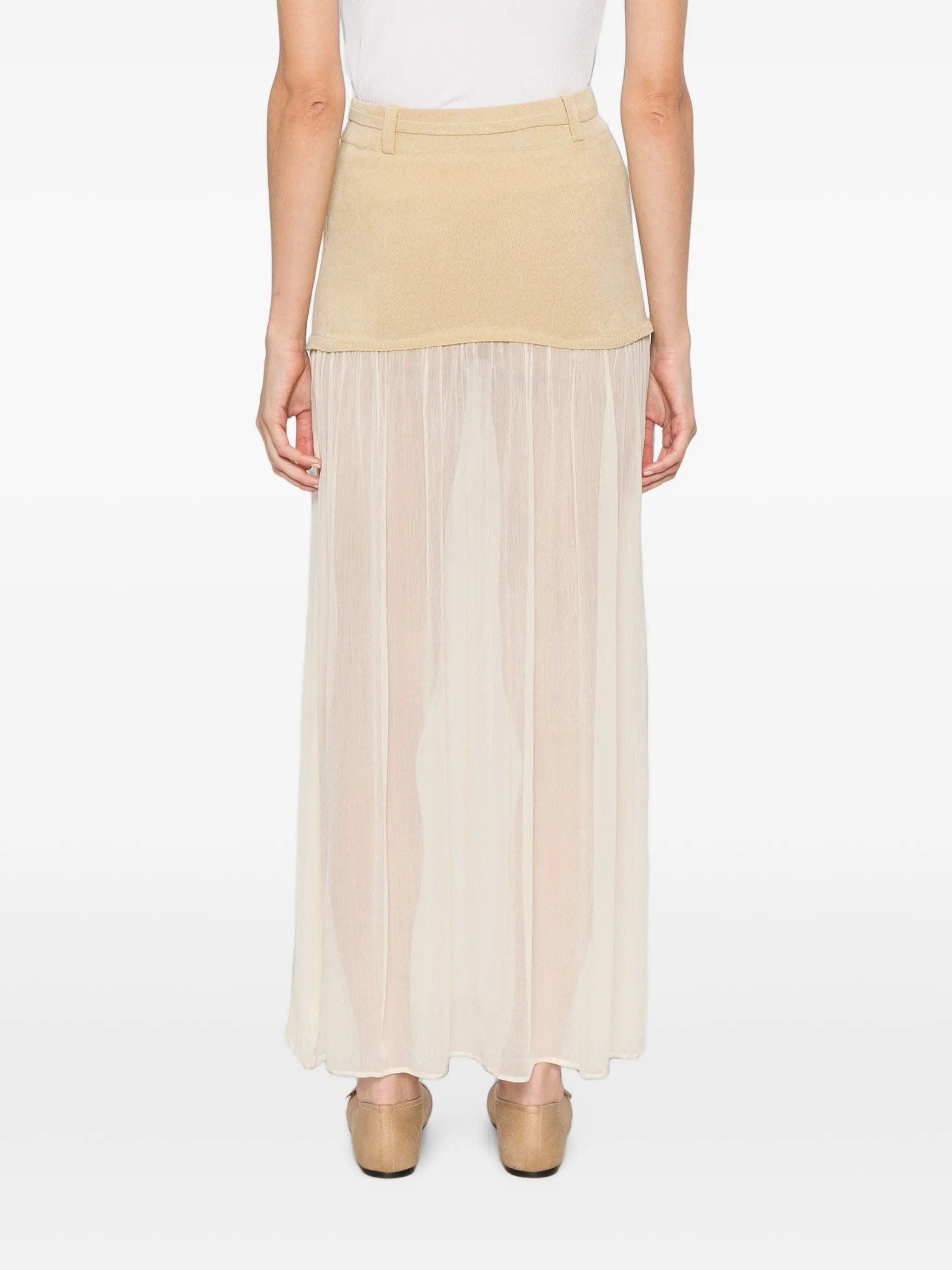 Aya Muse Asha sheer - panel maxi skirt