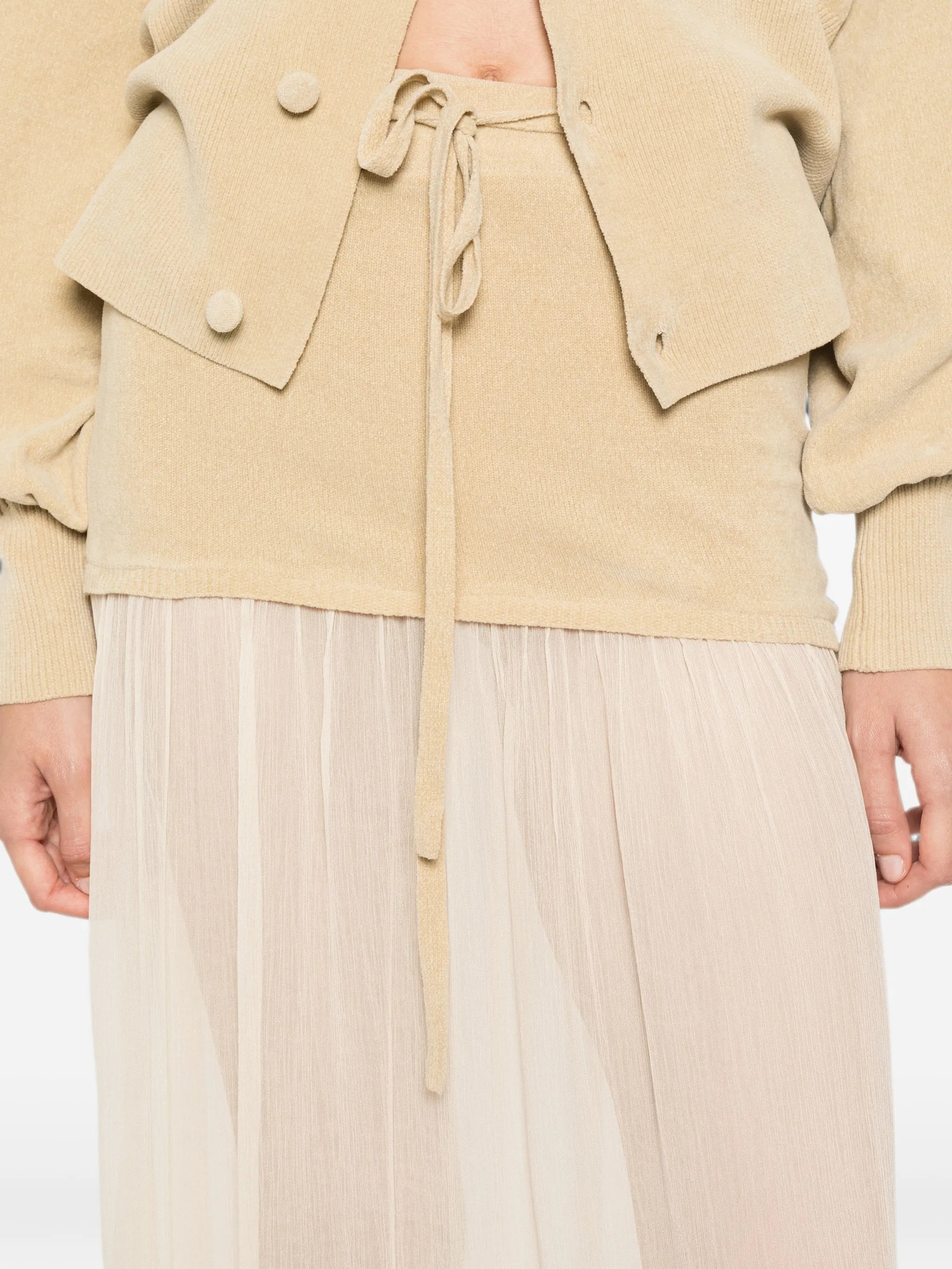 Aya Muse Asha sheer - panel maxi skirt