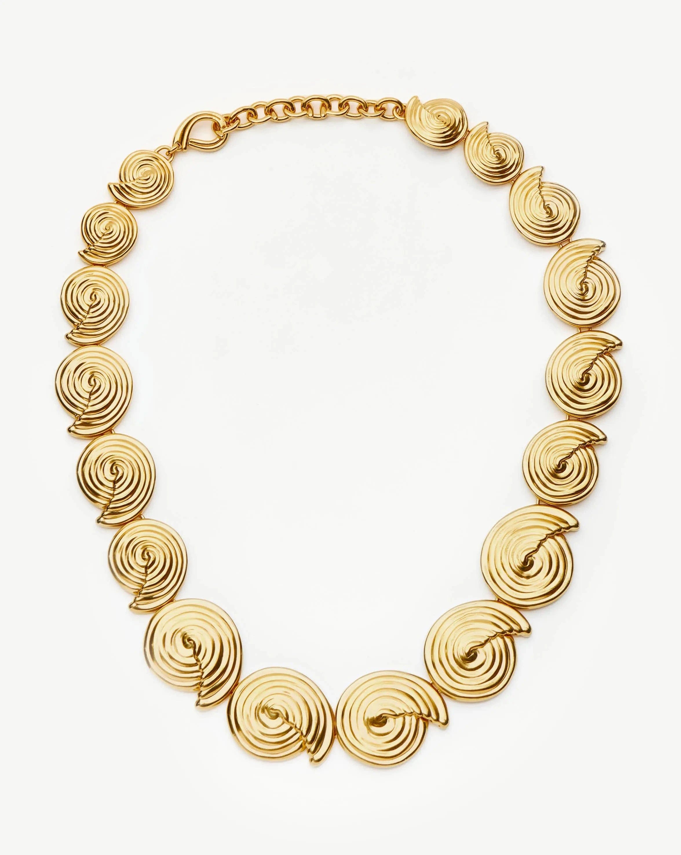 Missoma Spiral Statement Chain Necklace | 18ct Gold Plated