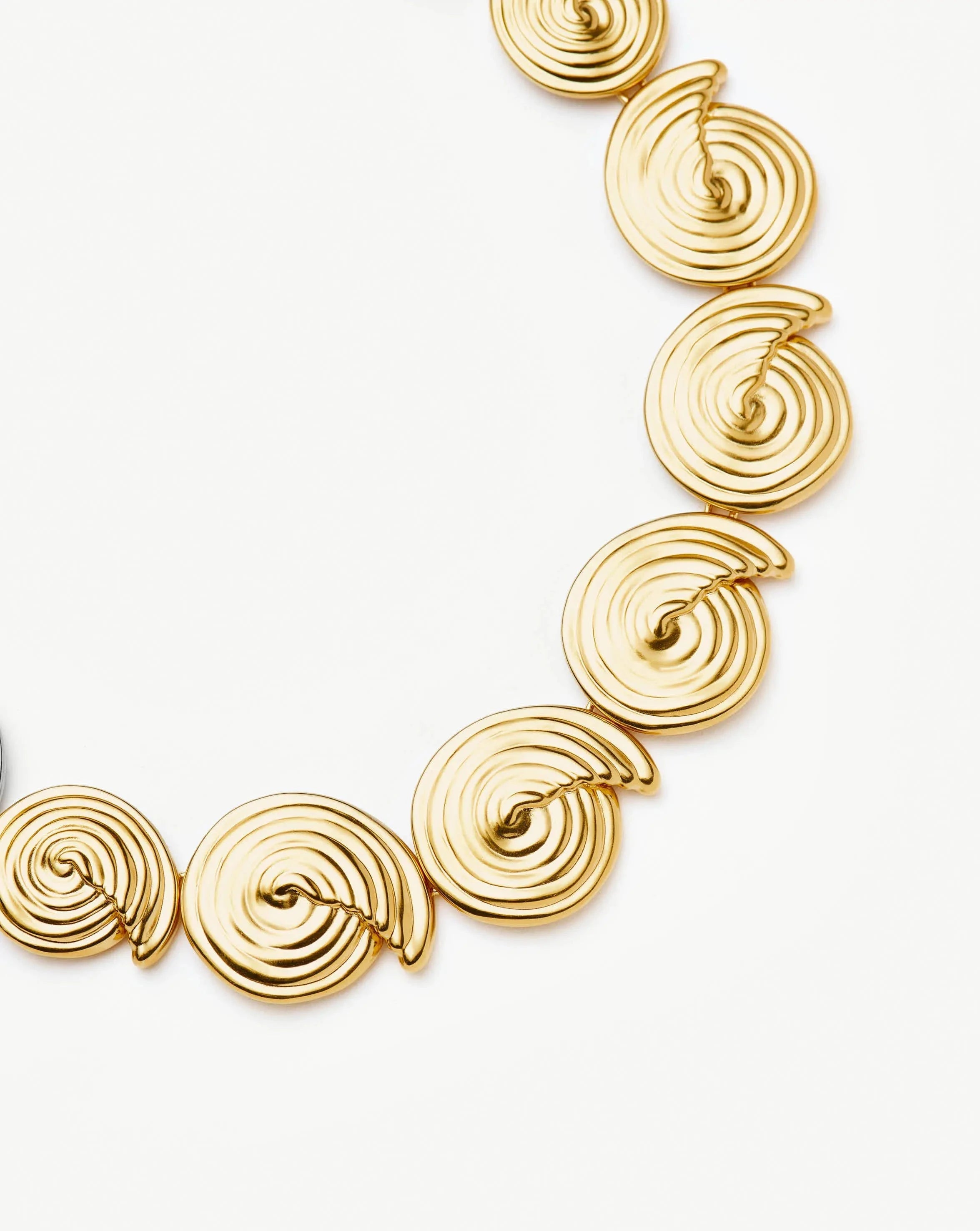 Missoma Spiral Statement Chain Necklace | 18ct Gold Plated