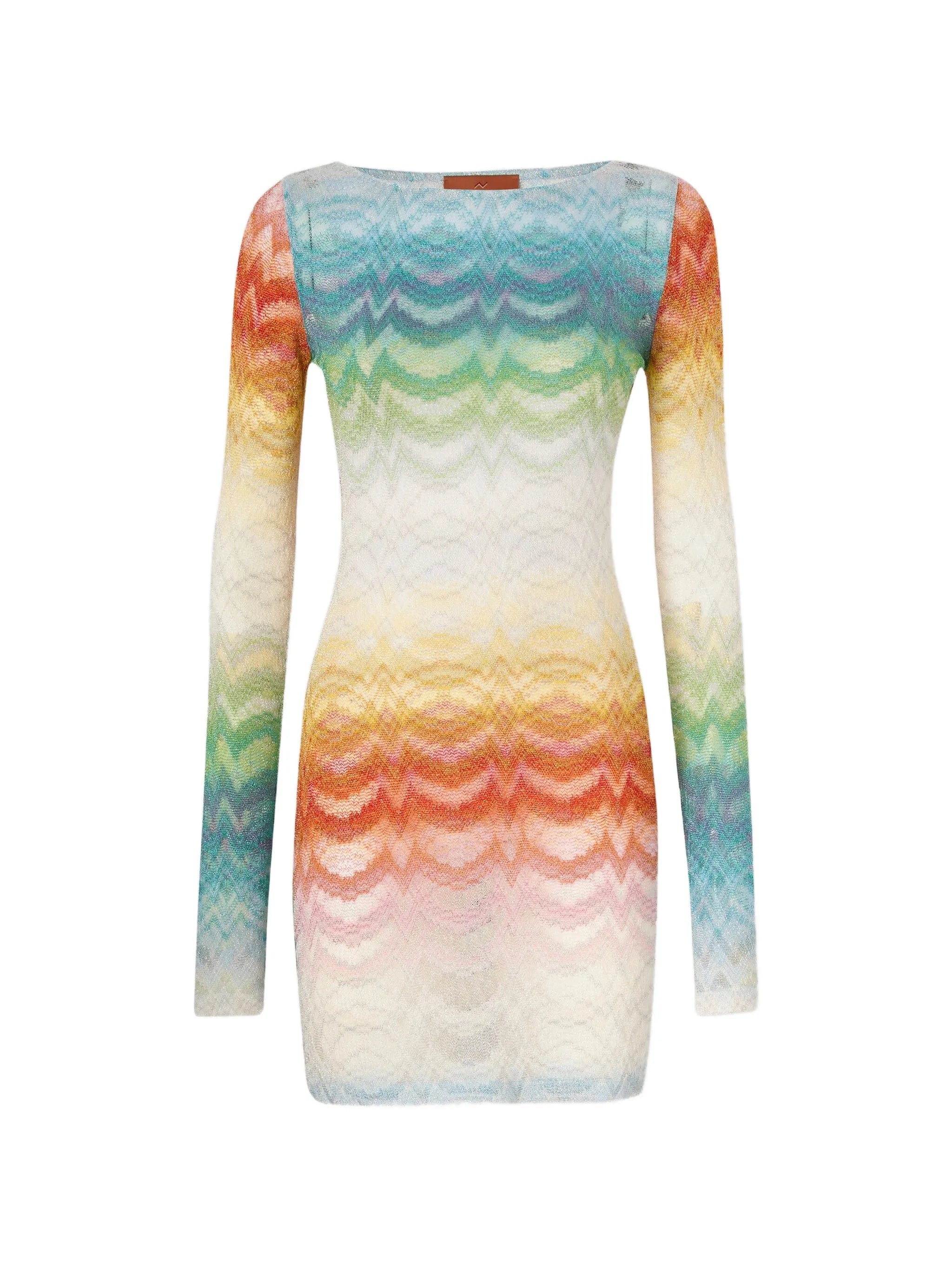 Missoni long - sleeve mini dress