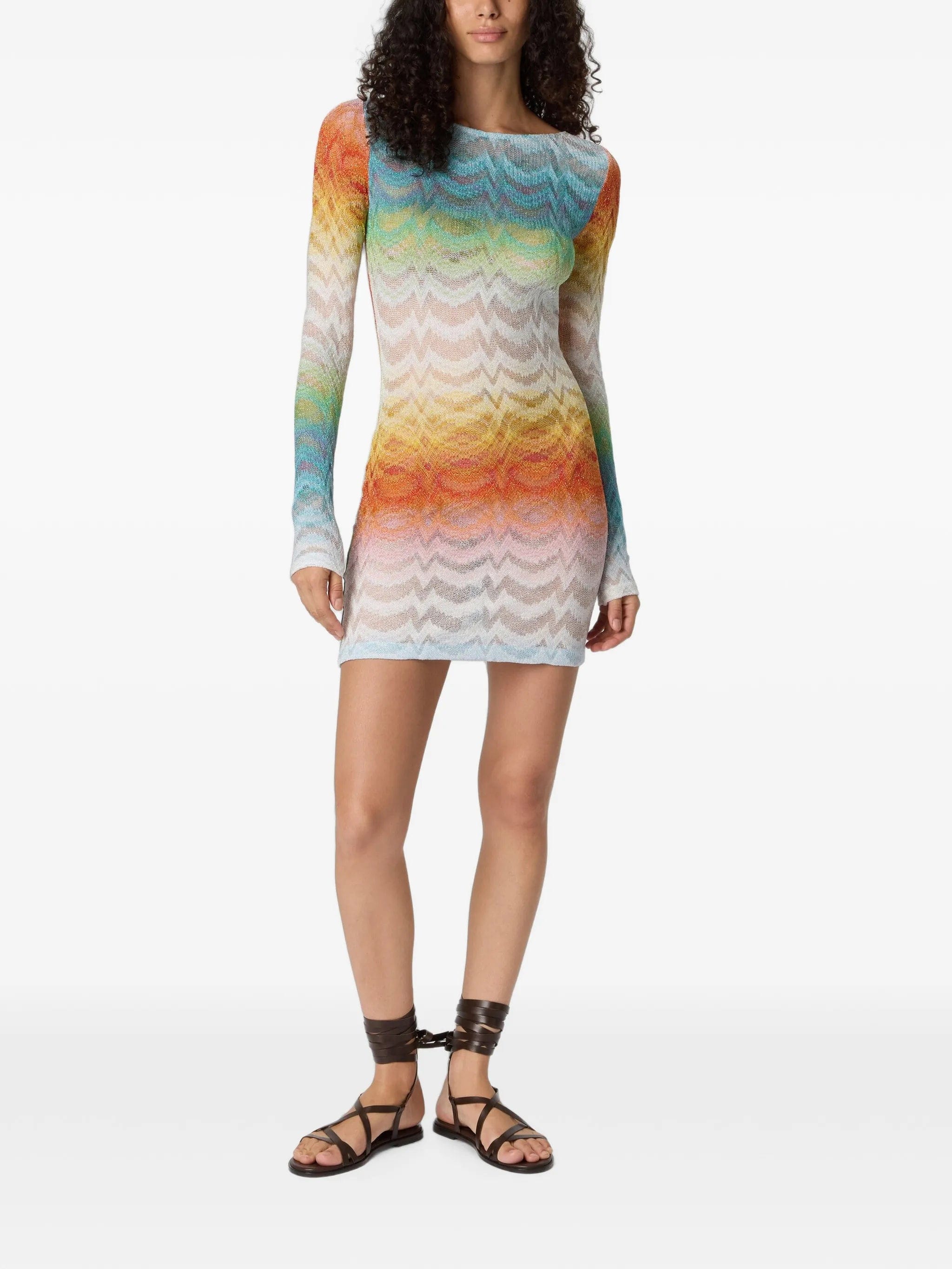 Missoni long - sleeve mini dress