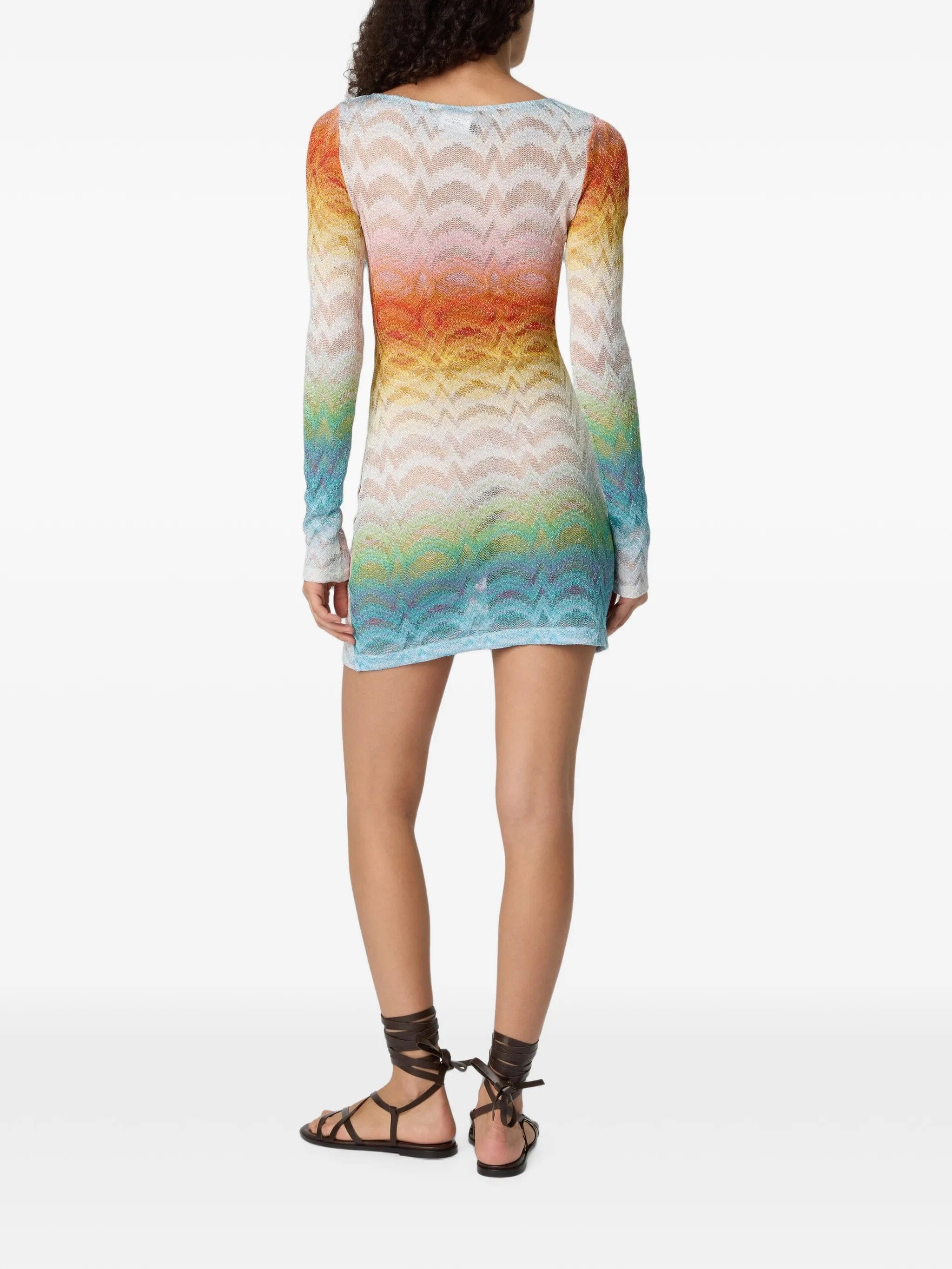 Missoni long - sleeve mini dress