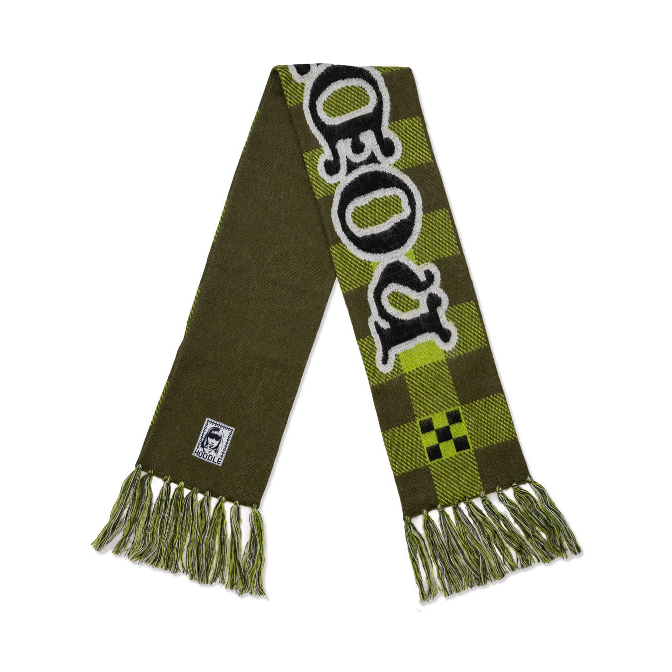 Hoddle Football Scarf - Green Plaid