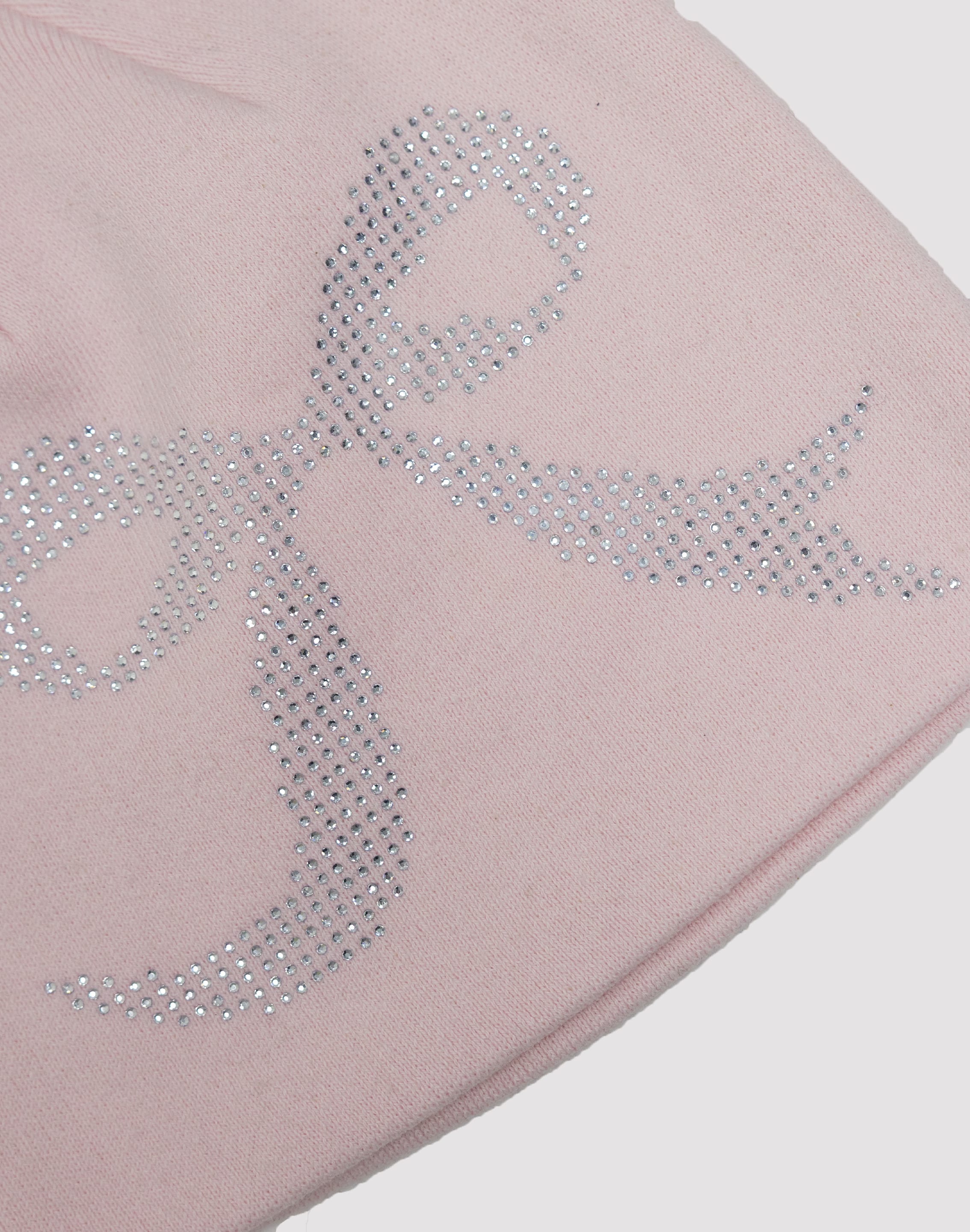 Sheisty Rhinestone Bow Logo Beanie