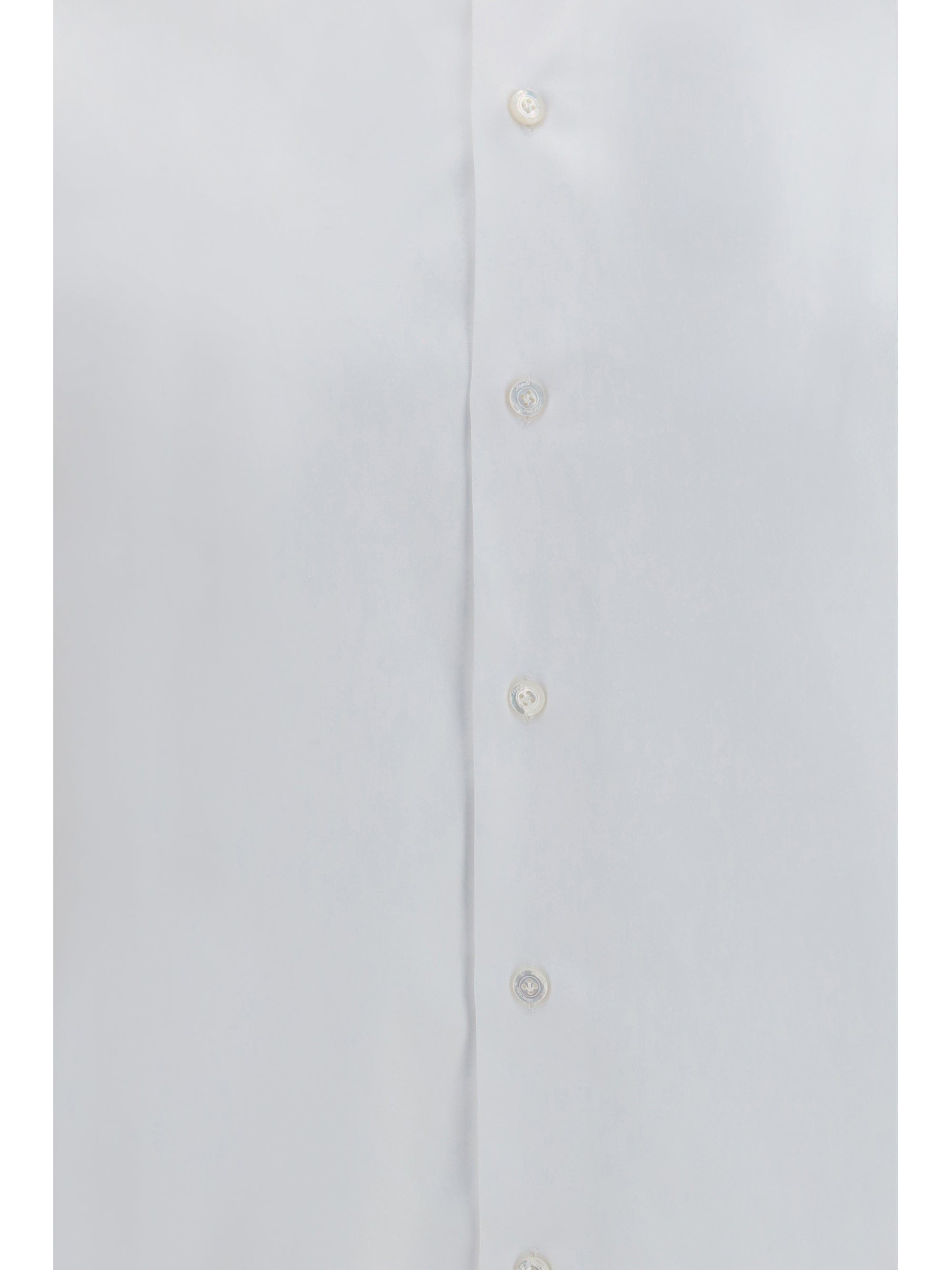 Finamore Tailored Pinpoint Cotton Shirt — White