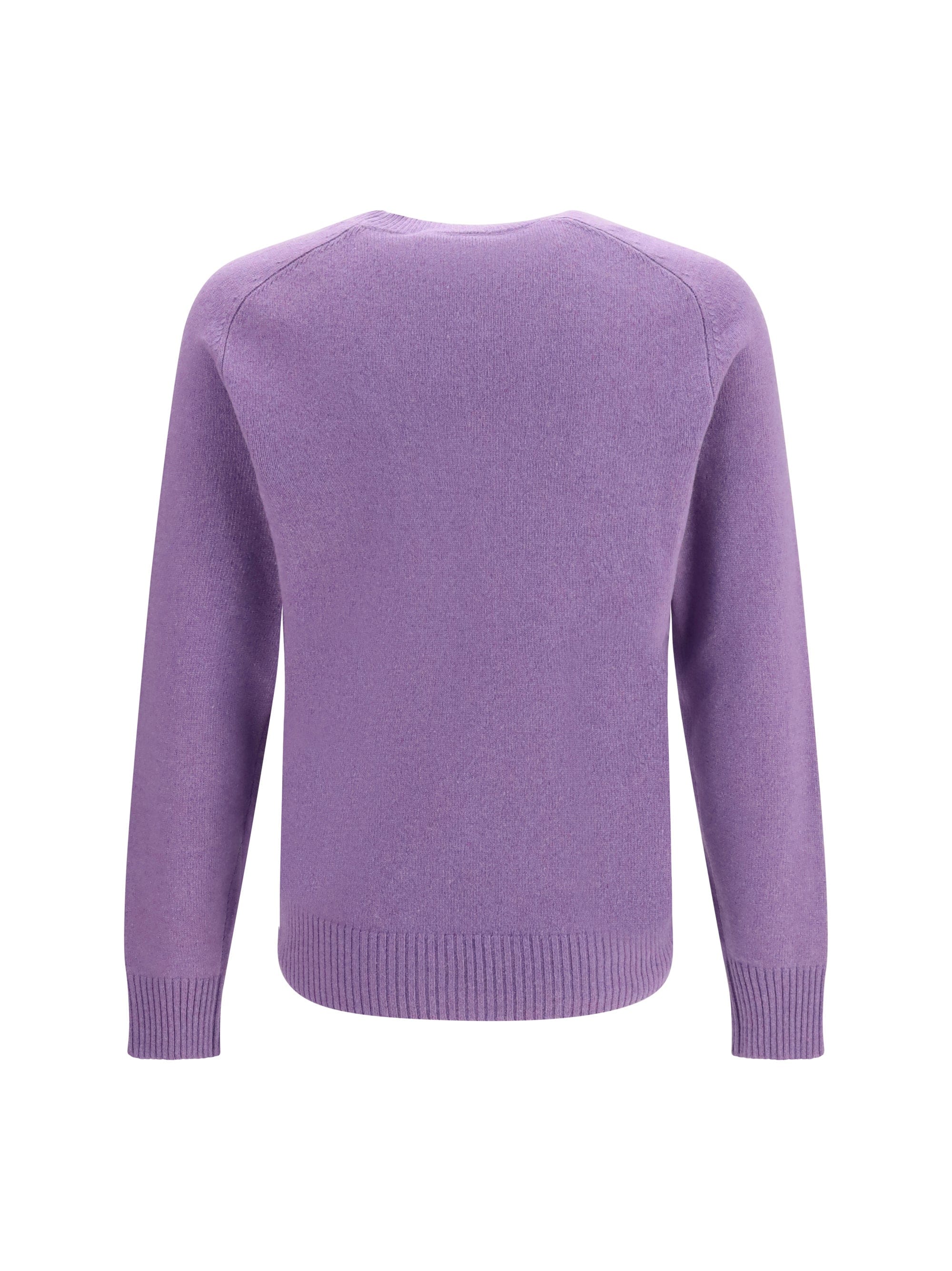 Brooksfield Crewneck Cashmere Sweater — Purple