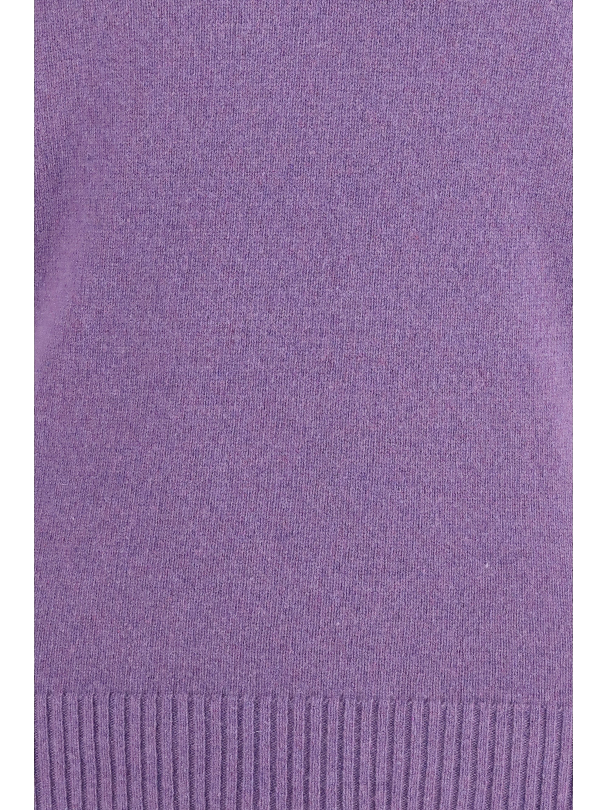 Brooksfield Crewneck Cashmere Sweater — Purple