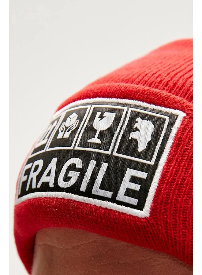 Bad Bear Unisex Cap Fragile Beanie - Red. | Best Price UAE