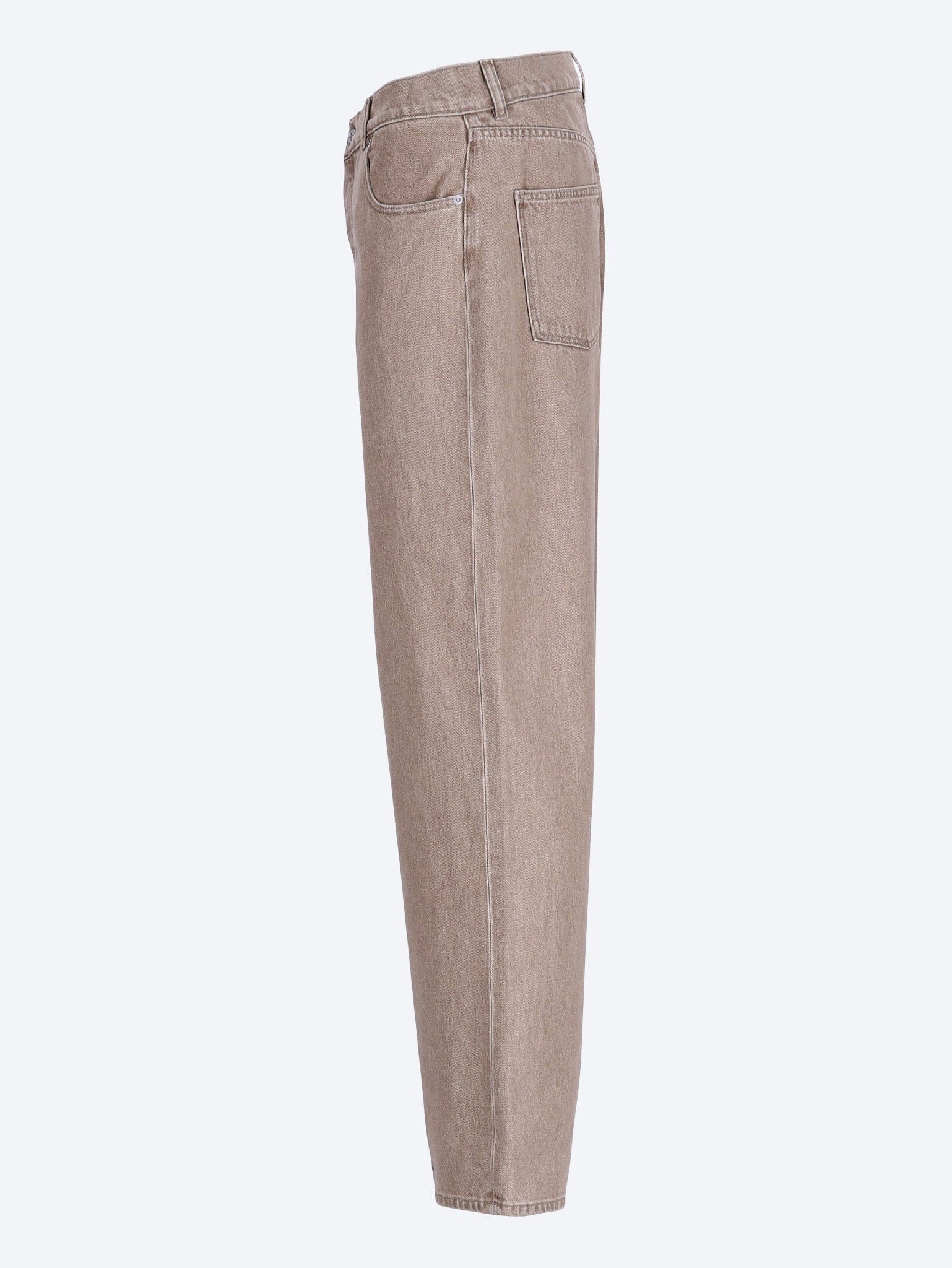 DROLE de Monsieur Washed khaki straight jeans