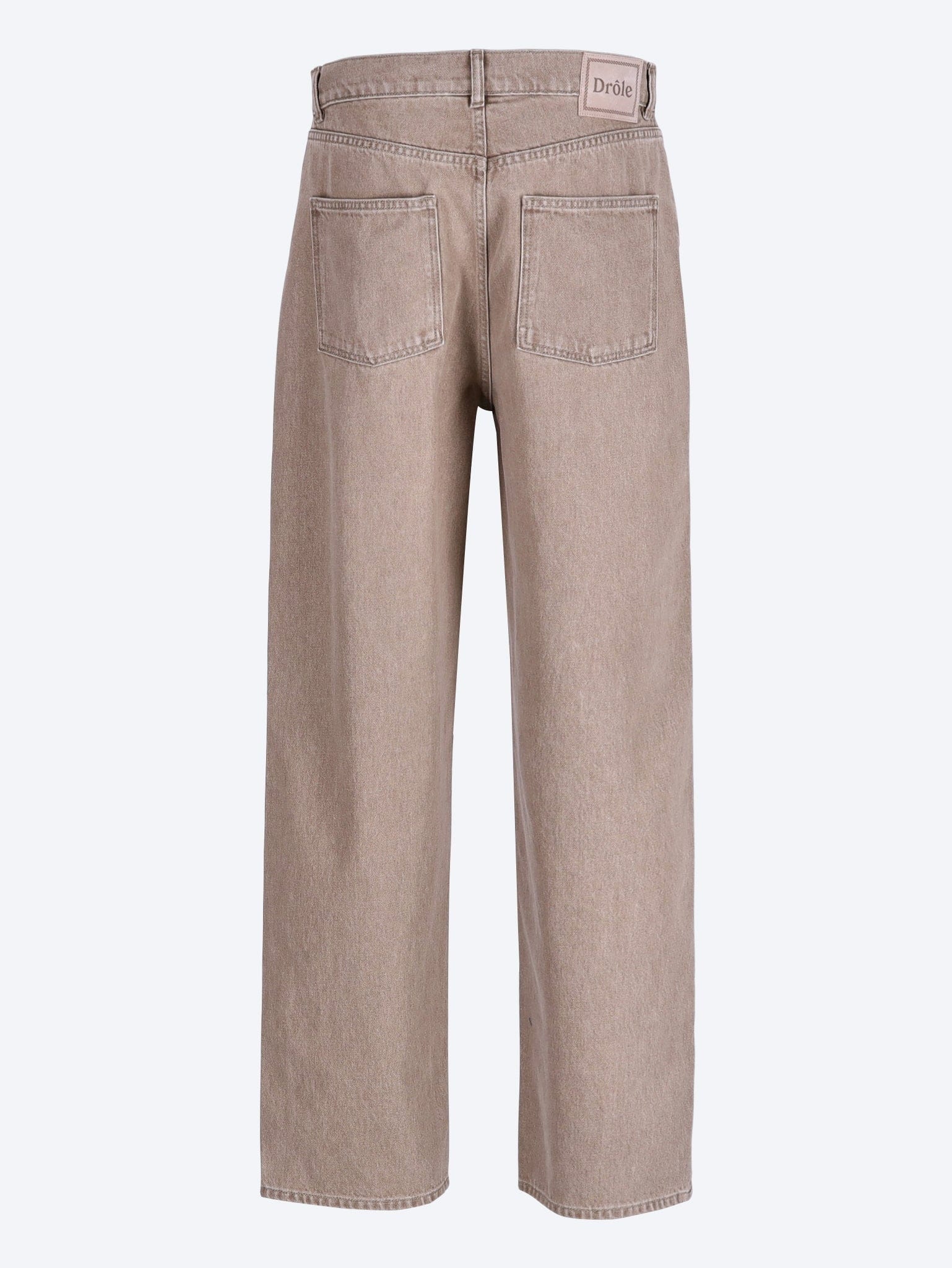 DROLE de Monsieur Washed khaki straight jeans
