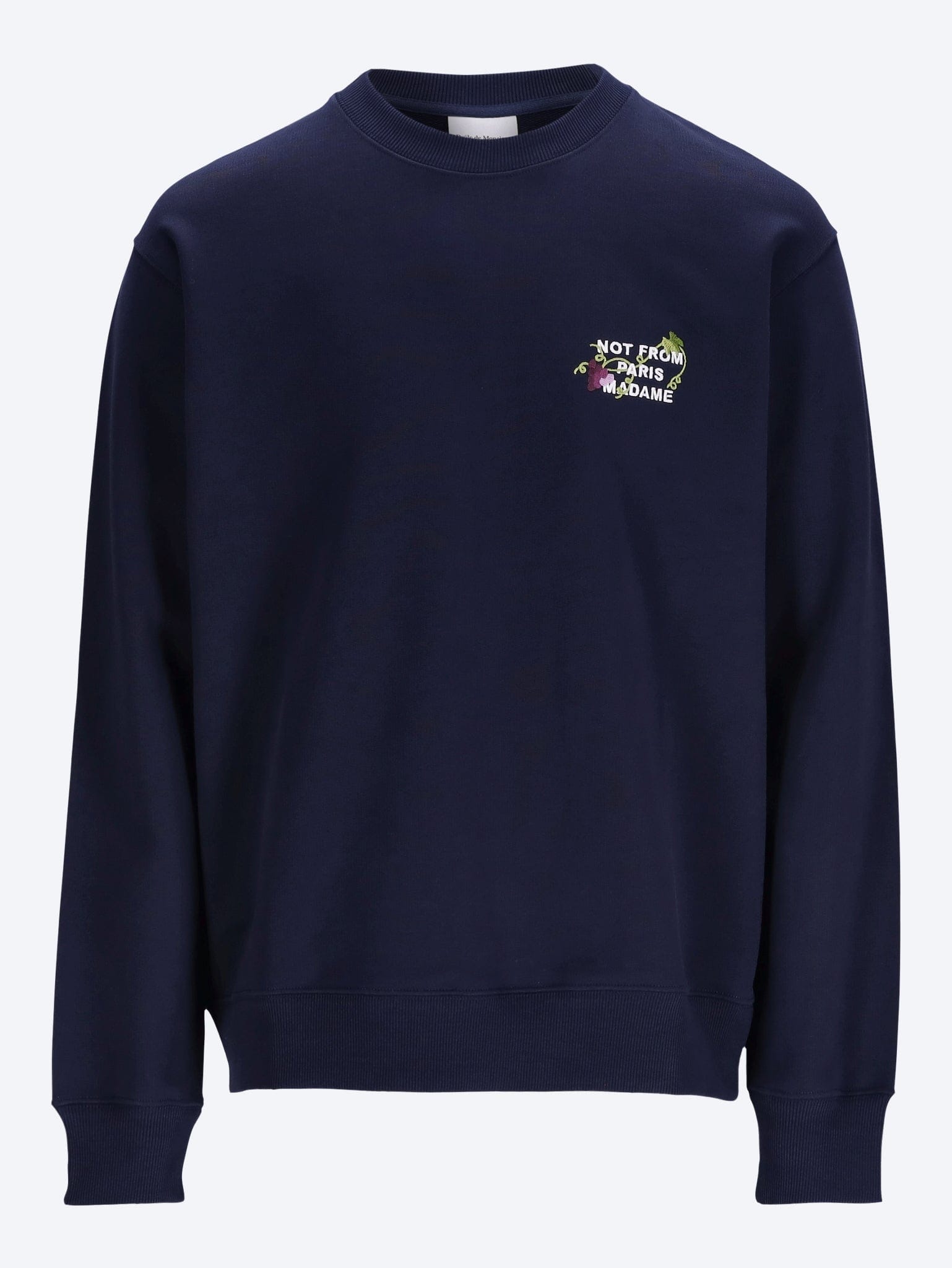 DROLE de Monsieur Vine embroidered slogan sweatshirt