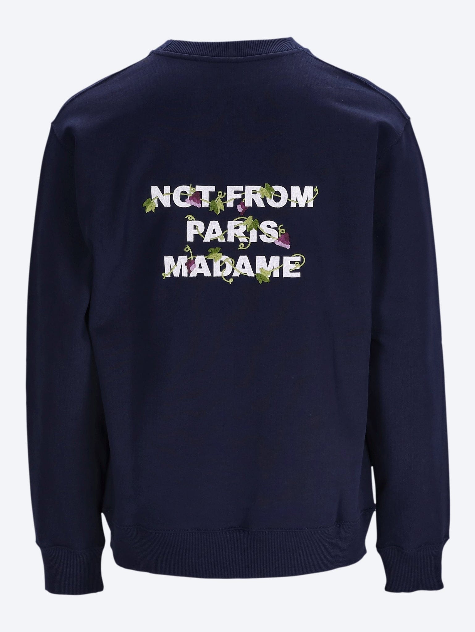DROLE de Monsieur Vine embroidered slogan sweatshirt