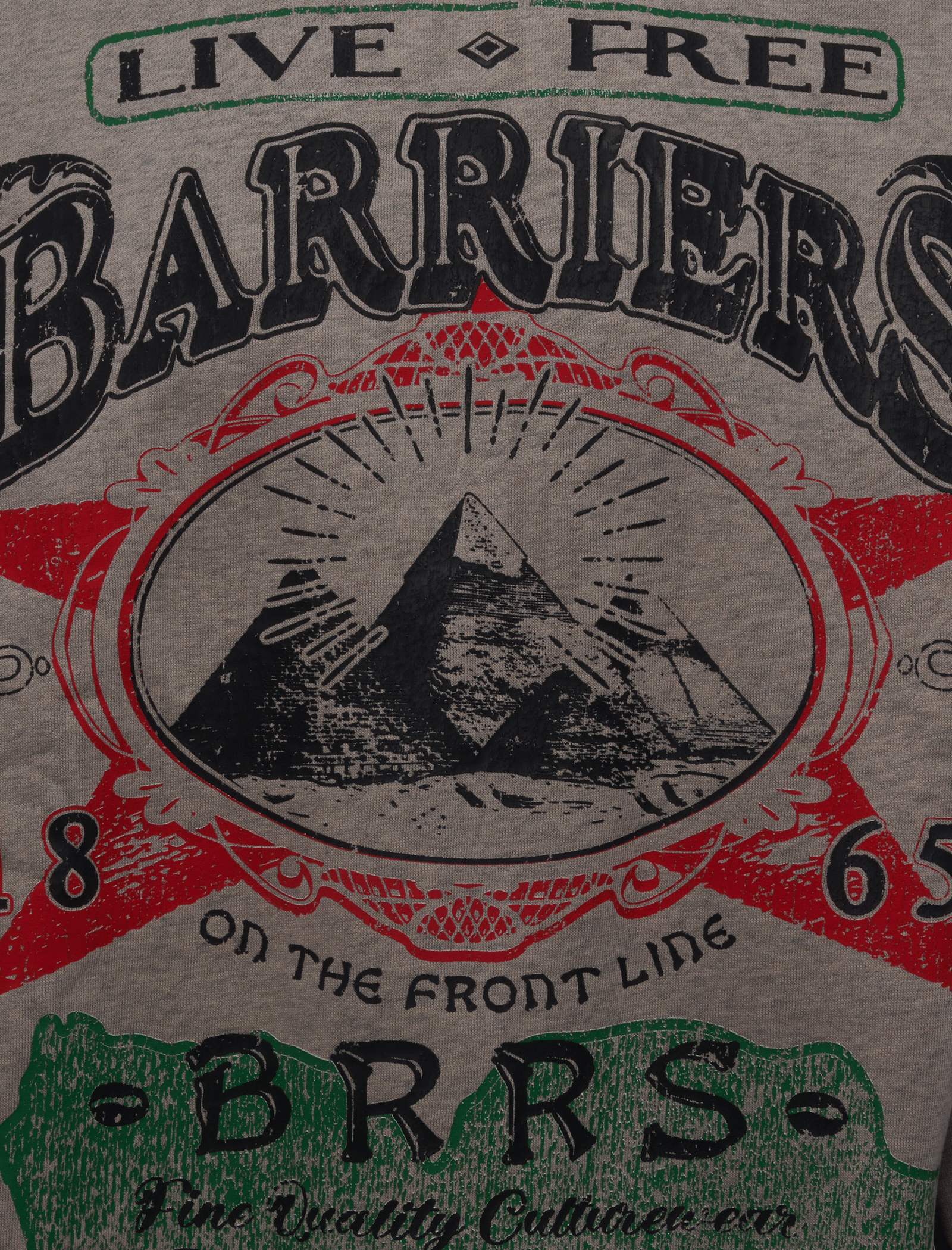 Barriers ON THE FRONT LINE CREWNECK