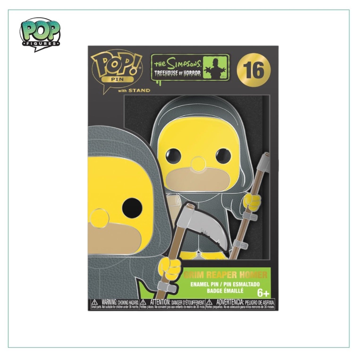 The Simpsons Grim Reaper Homer #16 Enamel Pop! Pin - The Simpsons Treehouse of Horror