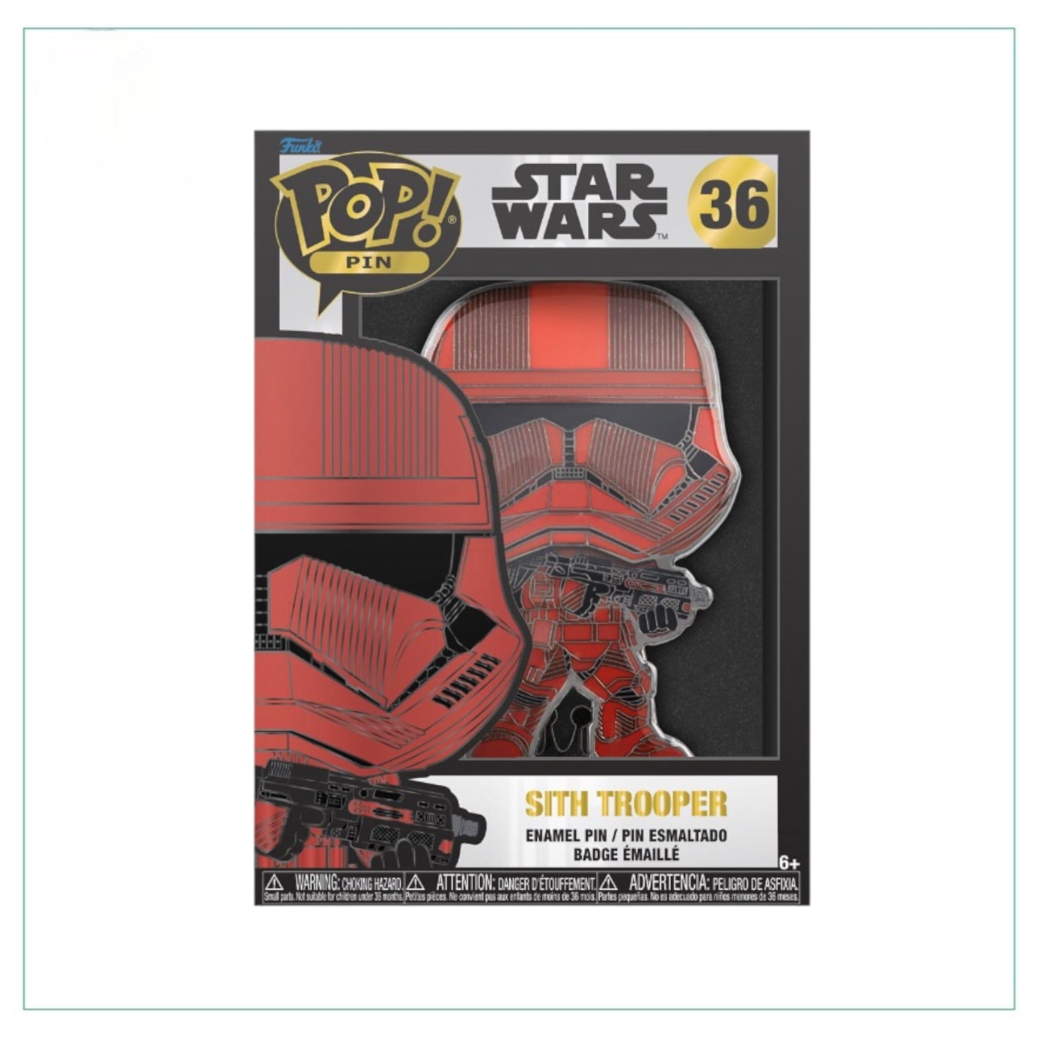 Star Wars Sith Trooper #36 Funko Enamel Pop! Pin - Star Wars