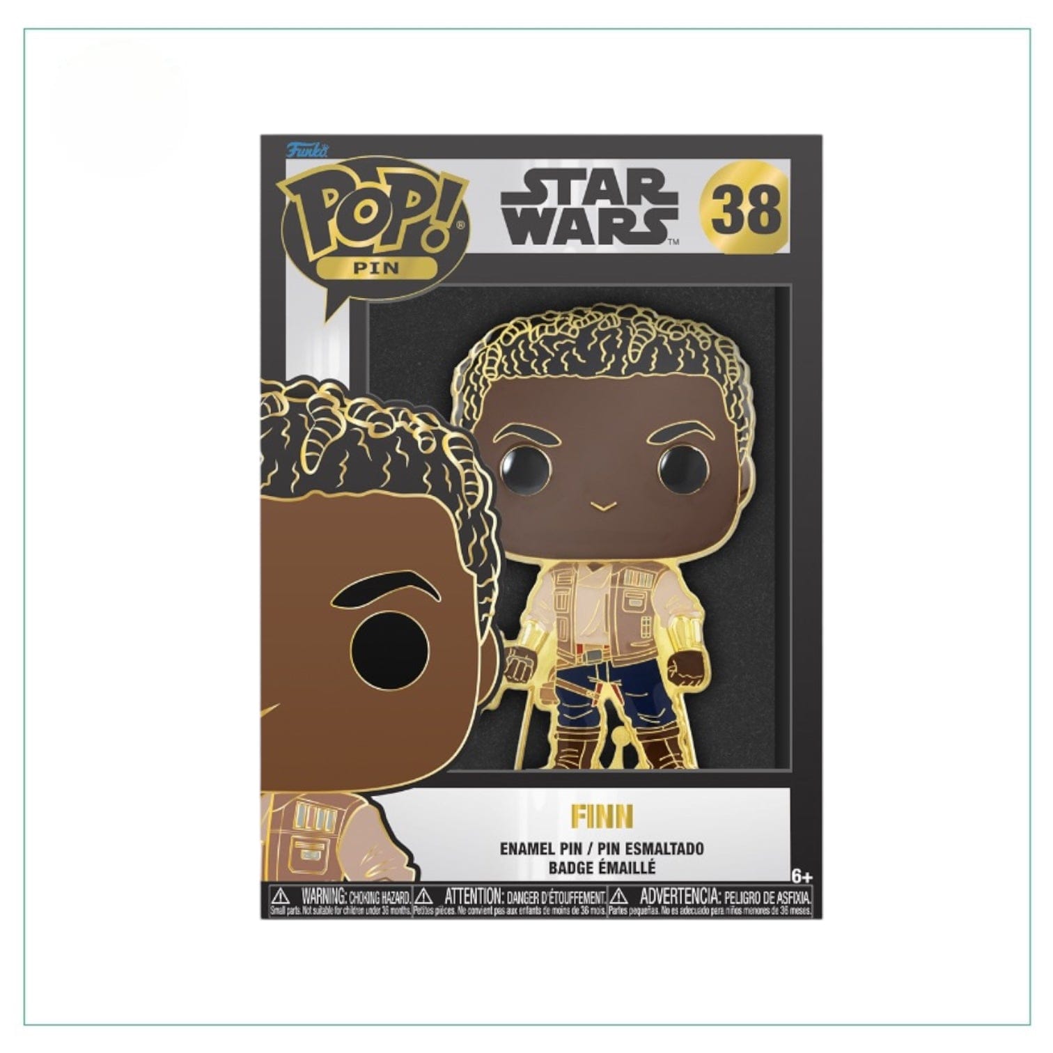 Star Wars Finn #38 Funko Enamel Pop! Pin - Star Wars