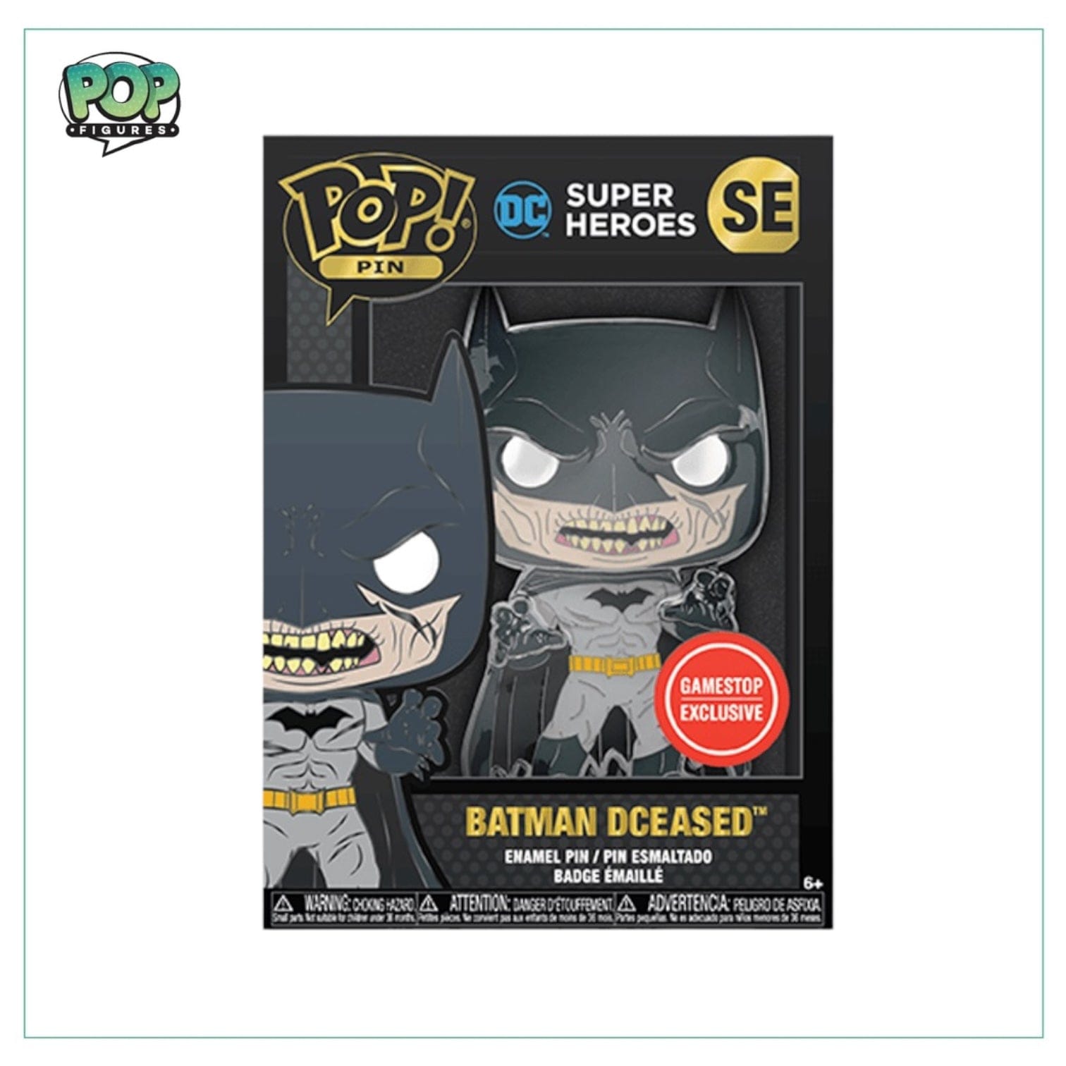 Super Heroes Batman #SE Funko Enamel Pop! Pin - DC Super Heroes - Gamestop