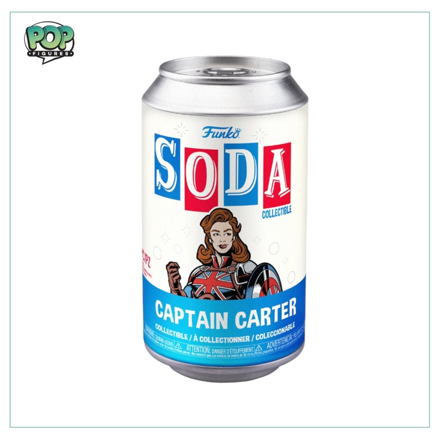 Marvel Captain Carter Funko Soda Vinyl Figure! - Marvel - What If...? - Chance Of Chase