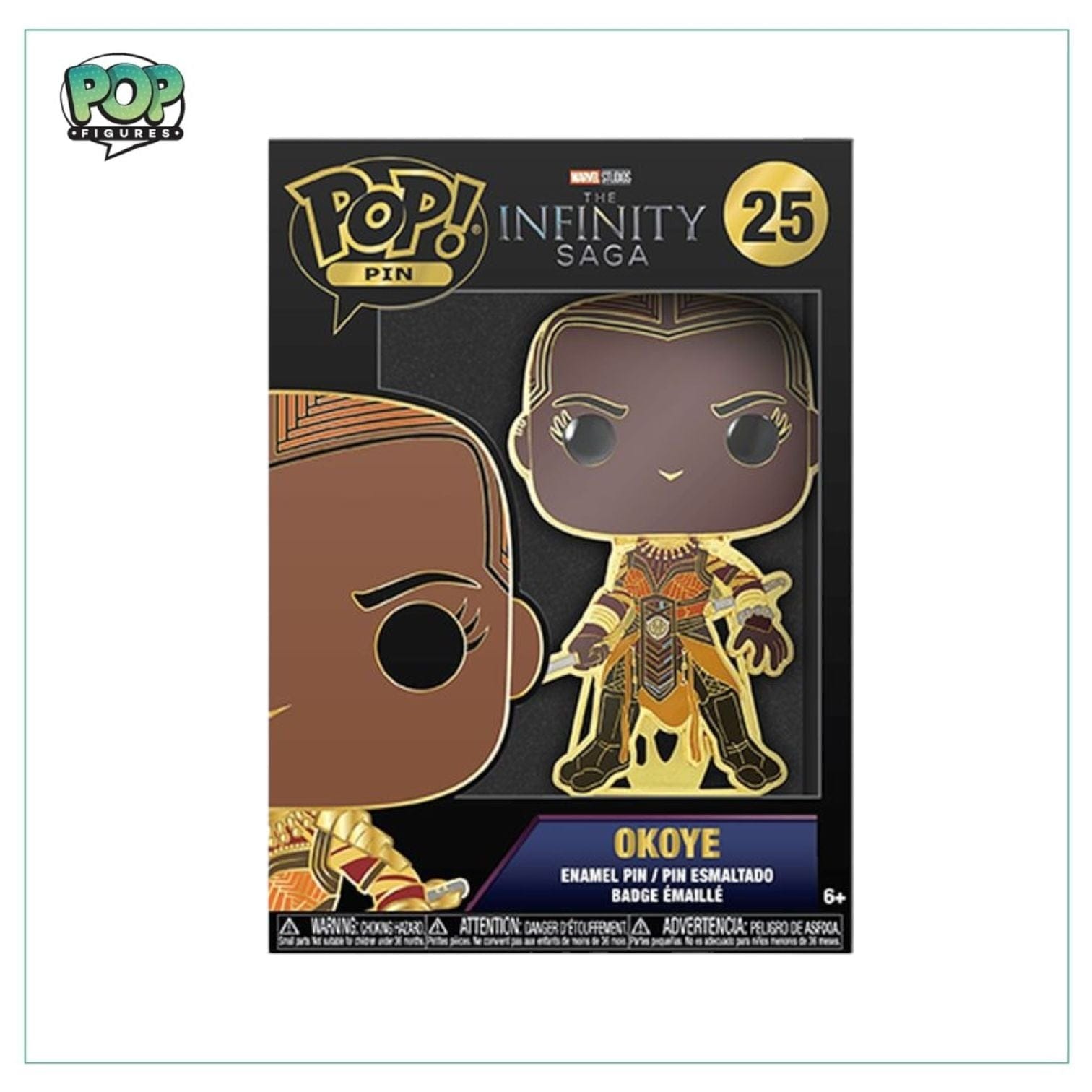 INFINITY Okoye #25 Funko Enamel Pop! Pin - The Infinity Saga