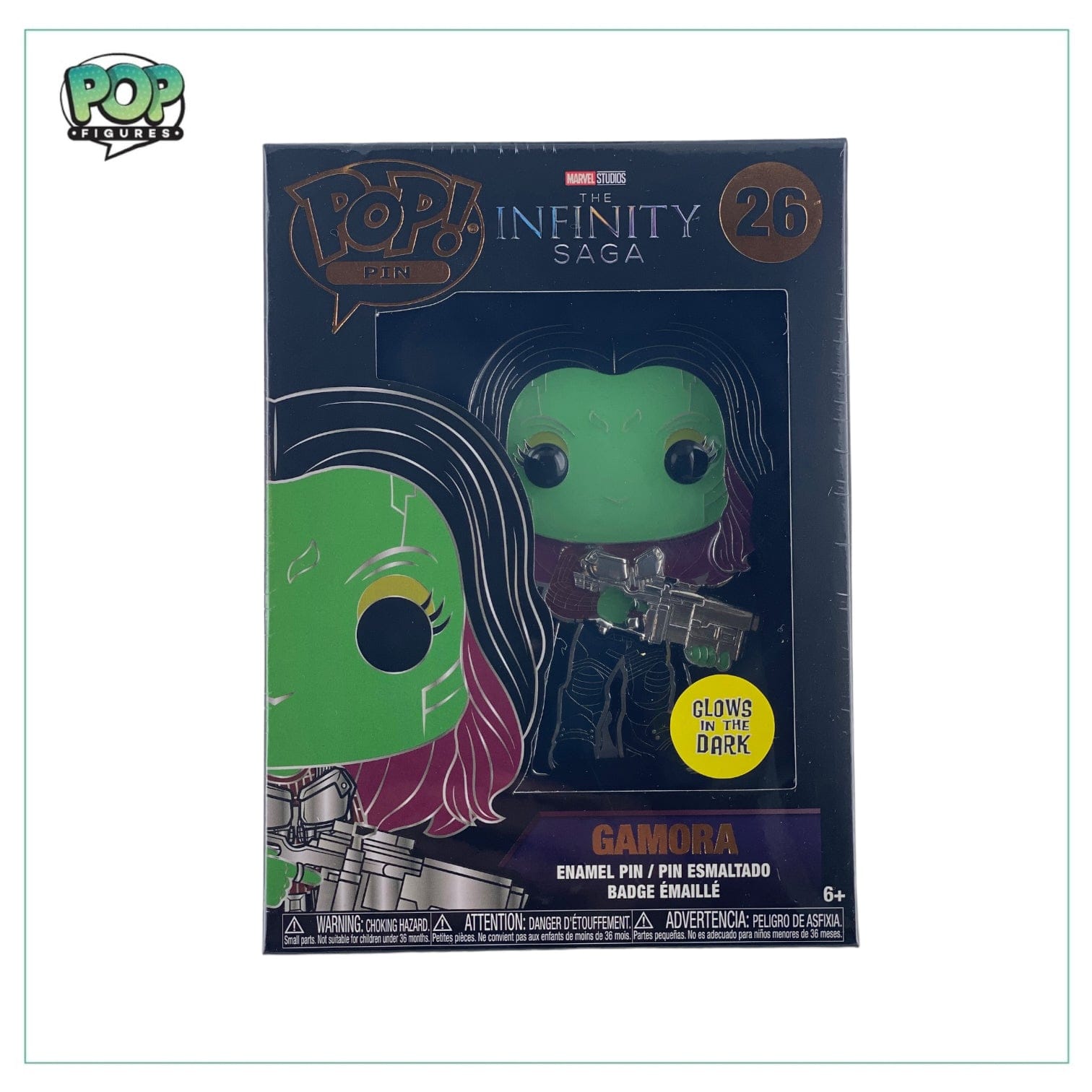 INFINITY Gamora #26 Enamel Pop! Pin - The Infinity Saga - Glow in the Dark Chance of chase