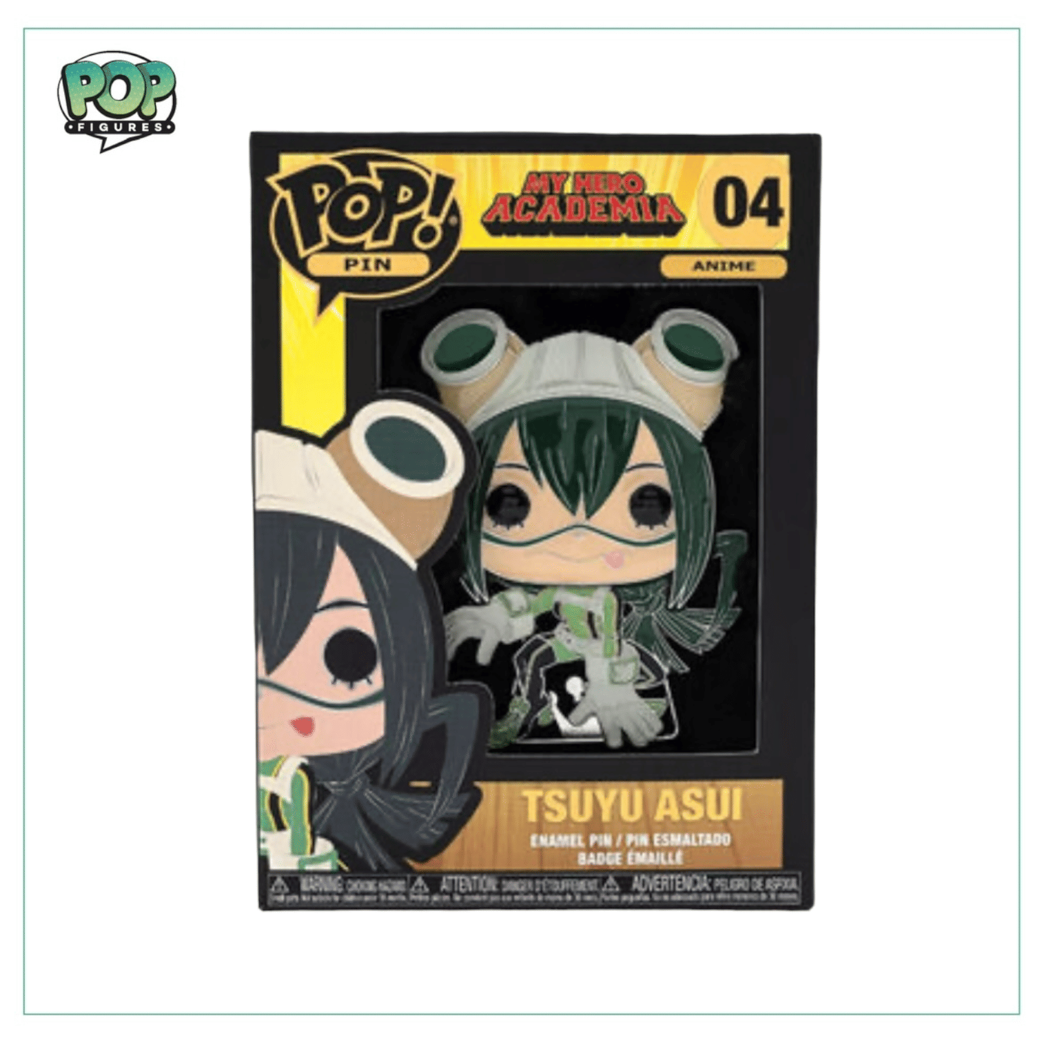 ACADEMIA Tsuyu Asui #04 Funko Enamel Pin! My Hero Academia