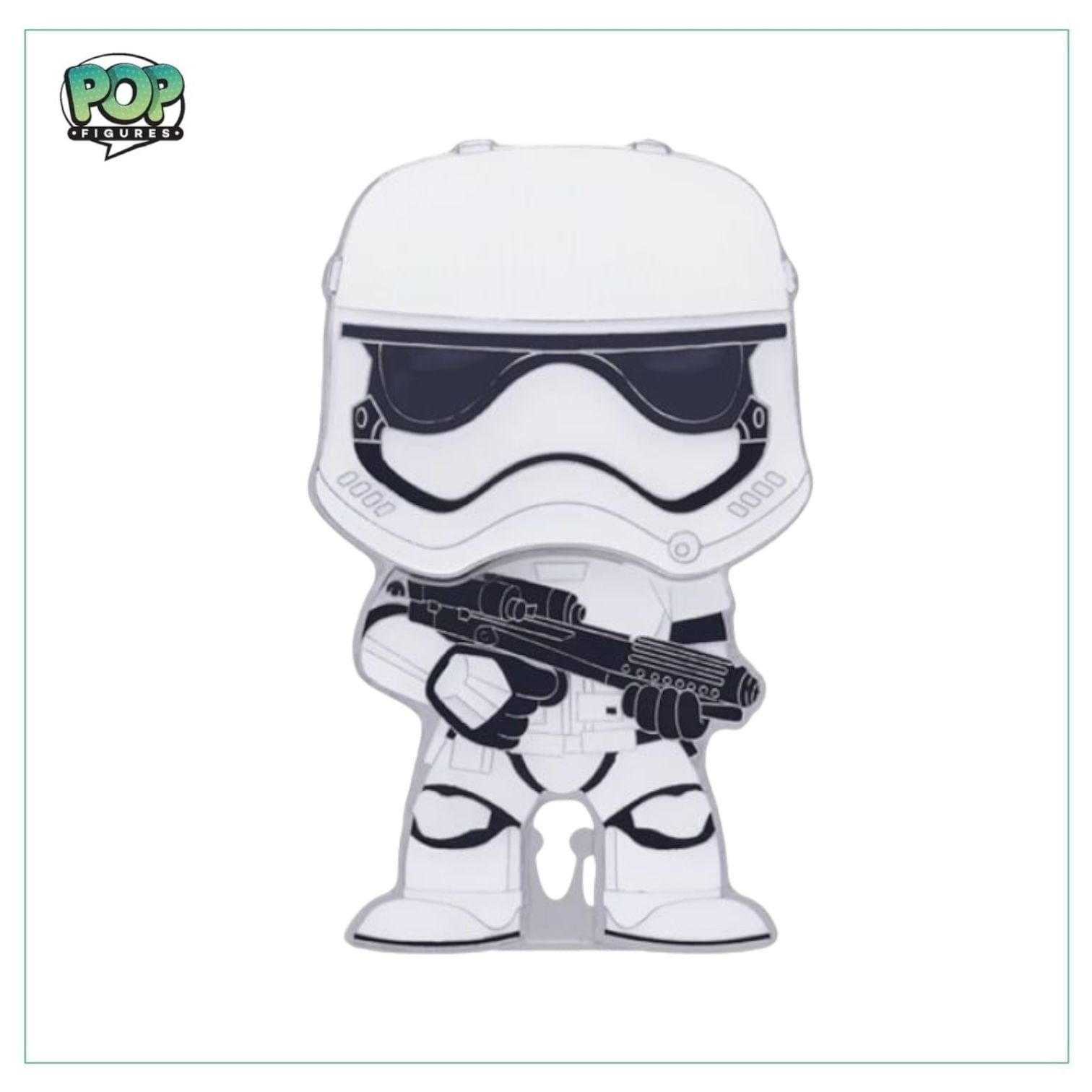 Star Wars Stormtrooper First Order #30 Funko Enamel Pop Pin! - Glow in the Dark - Star Wars