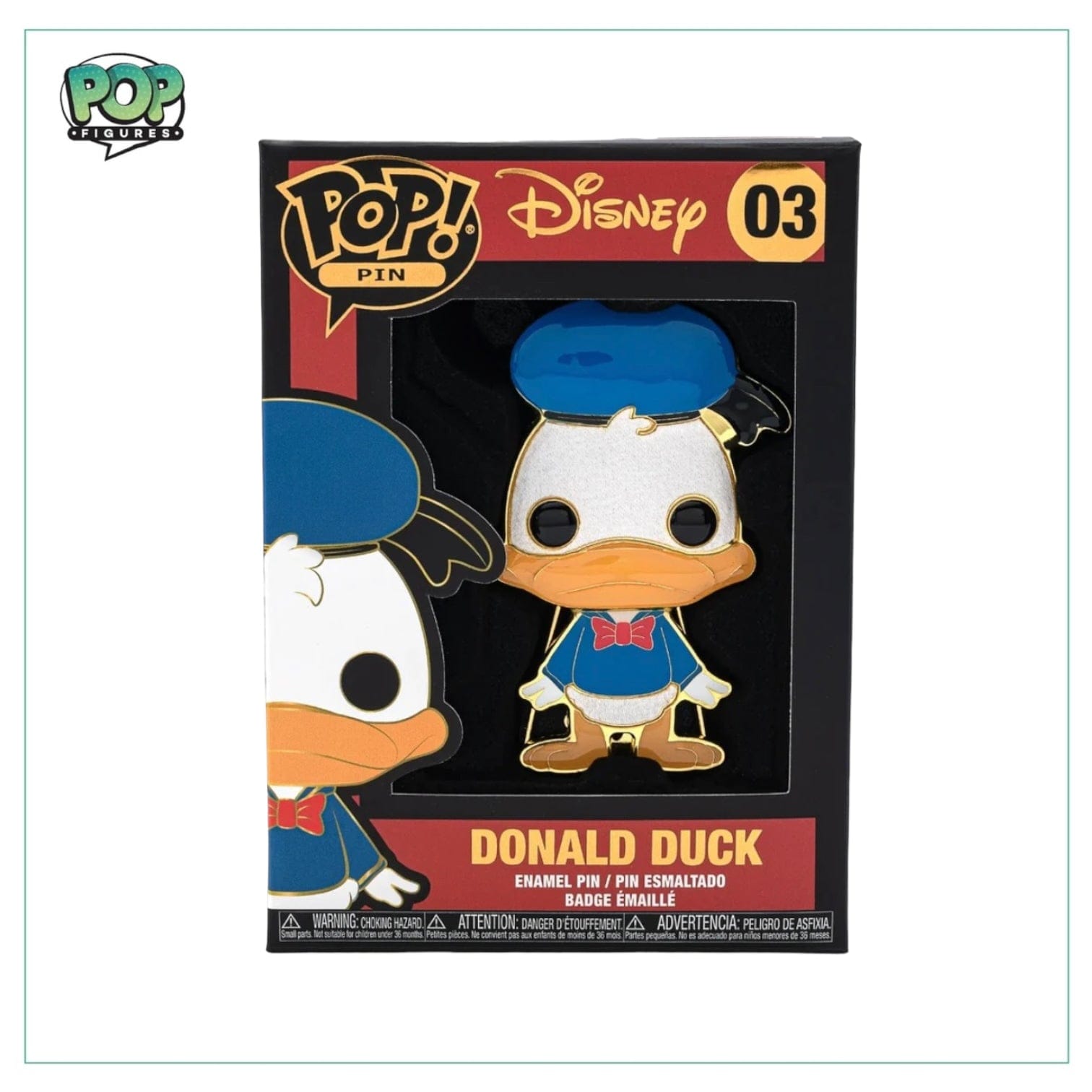 Disney Donald Duck #03 Funko Enamel Pop Pin - Disney