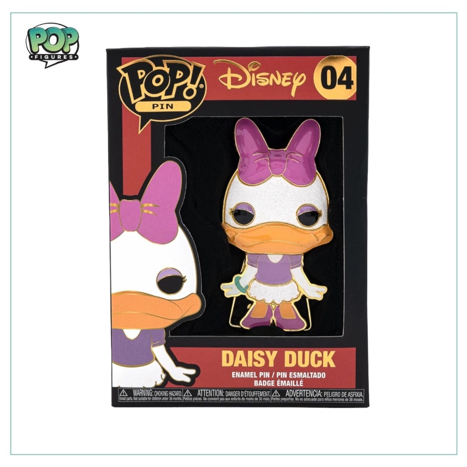 Disney Daisy Duck #04 Funko Enamel Pop Pin - Disney