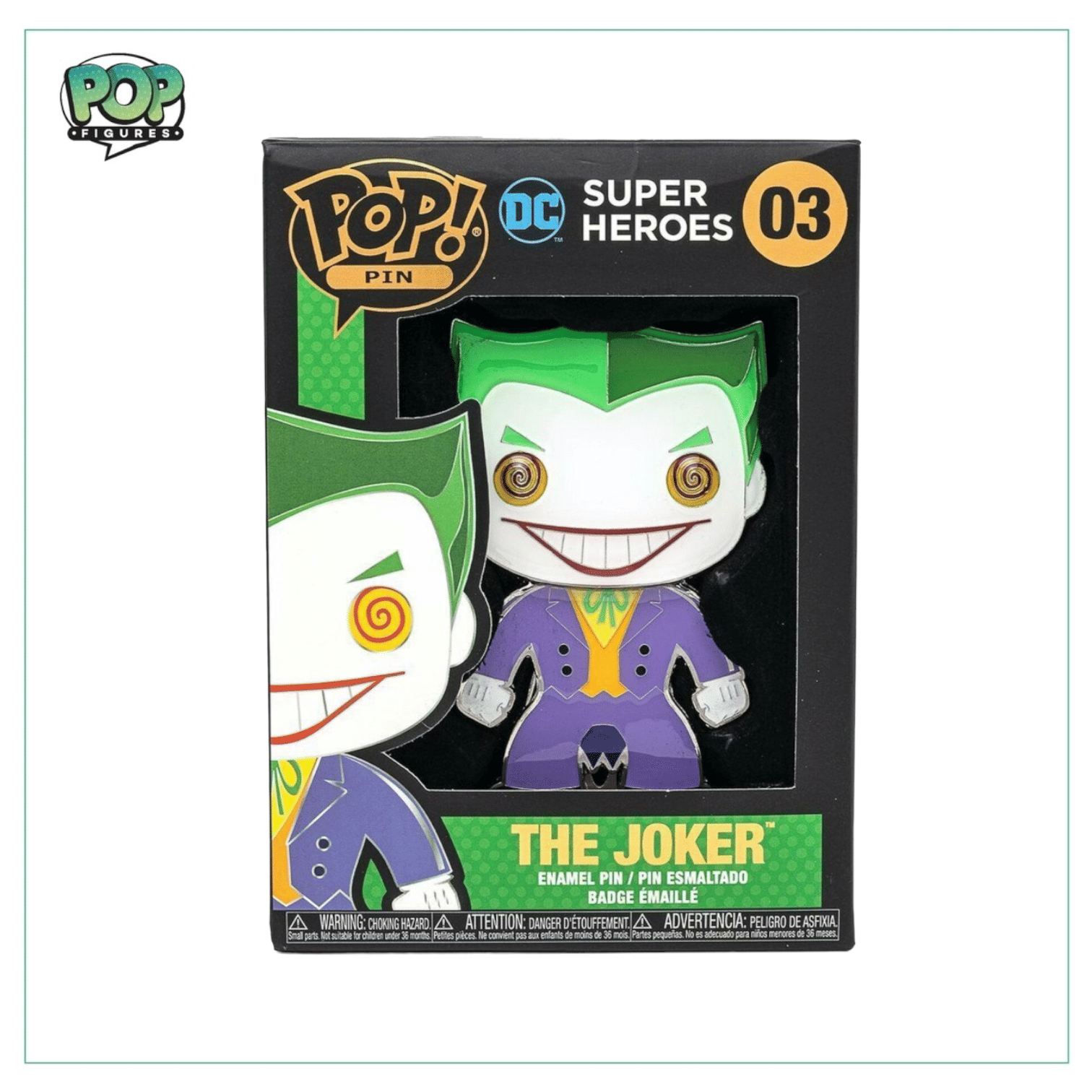 Super Heroes The Joker #03 Funko Enamel pin! DC Super Heroes