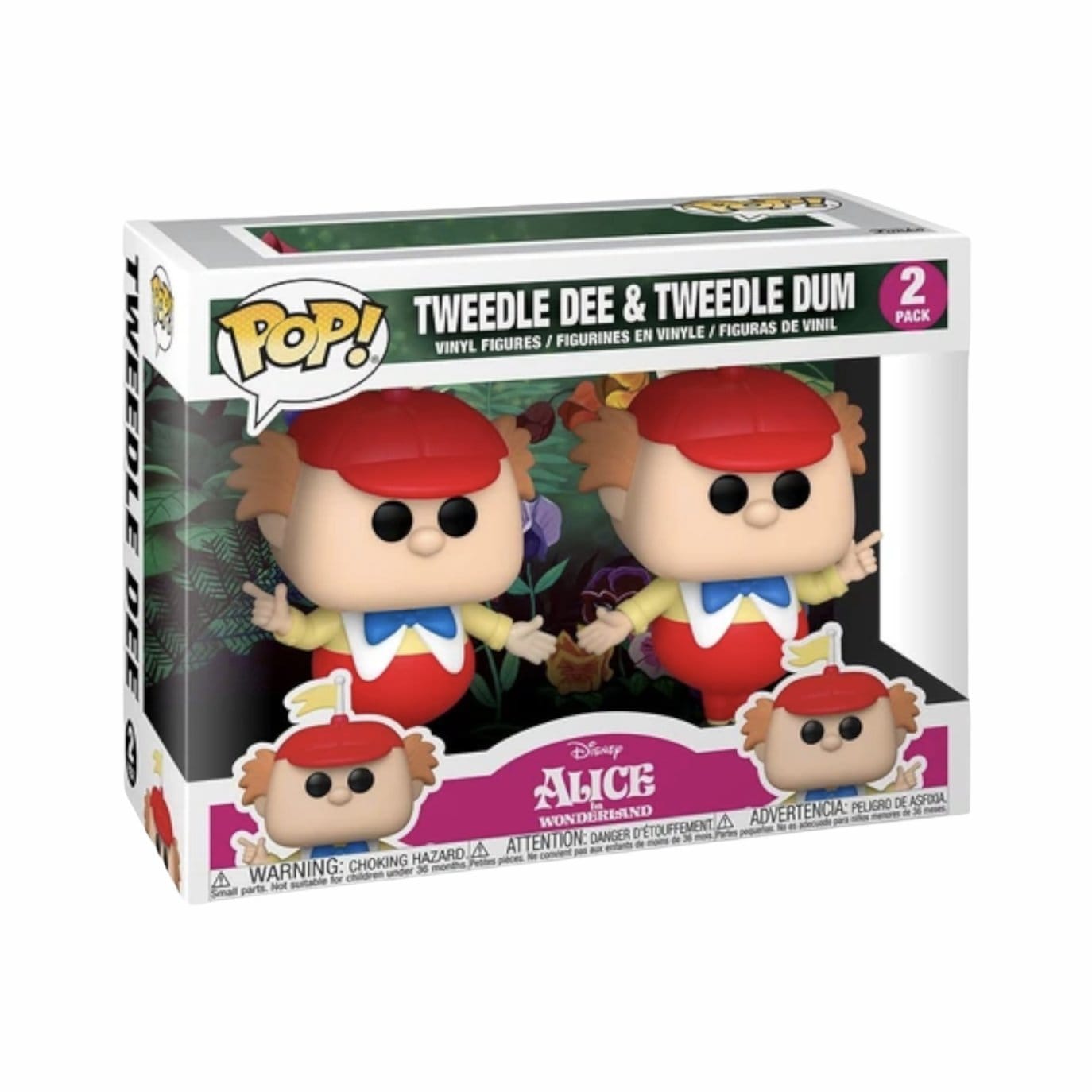 Disney Tweedle Dee and Dum 2 pack Disney Alice in Wonderland