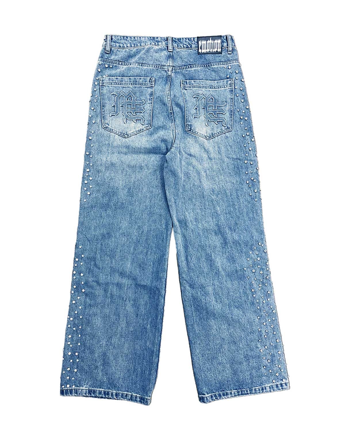 Mixed Emotions Stone Baggy Jeans Blue