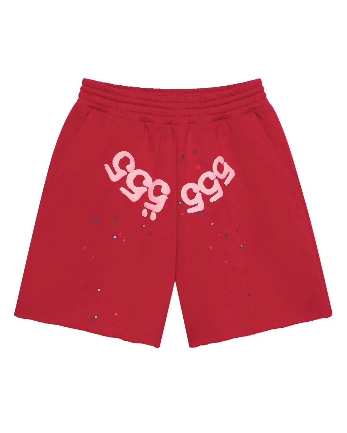 Sp5der Worldwide Sp5der Angel Number Sweatshorts Merlot