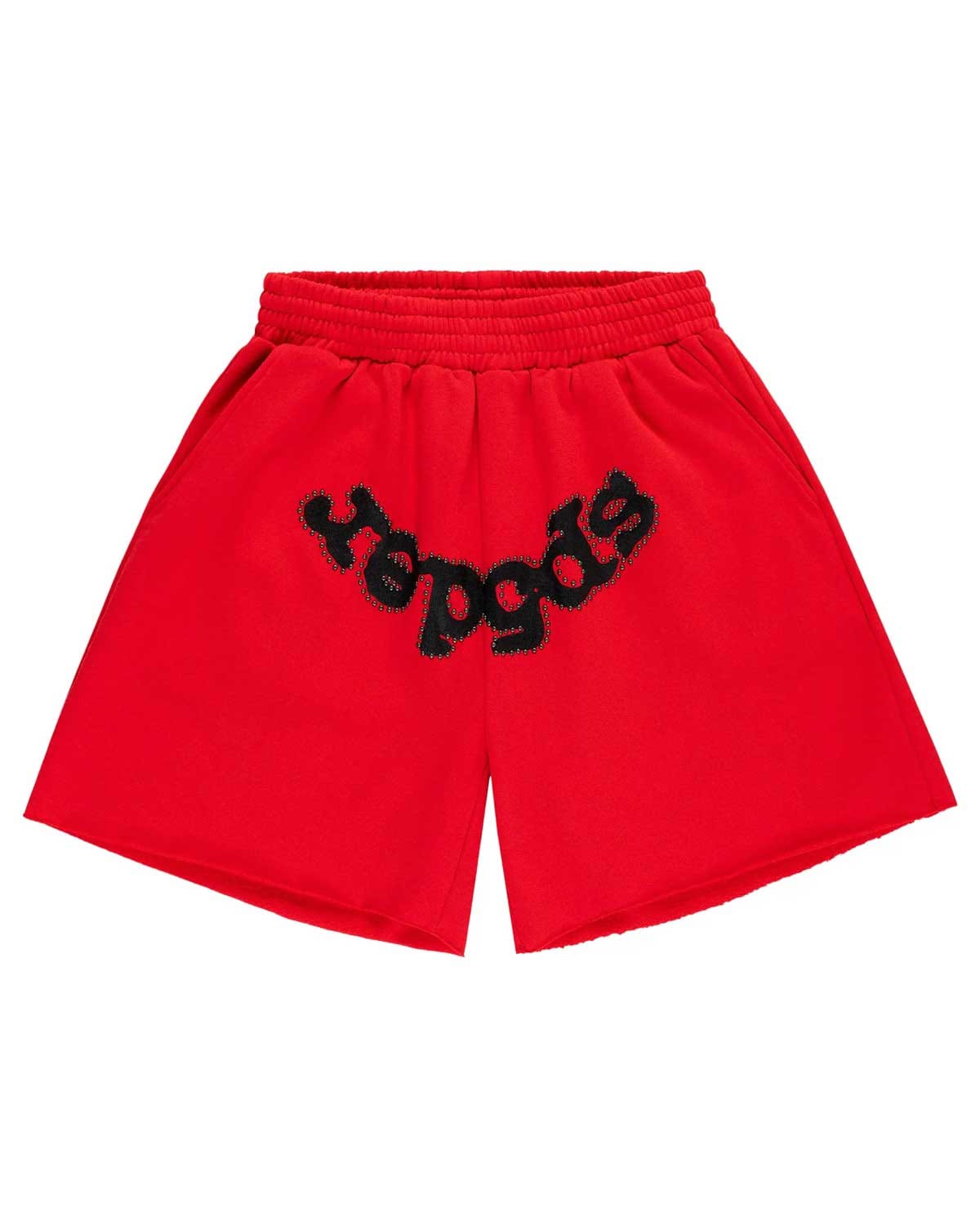 Sp5der Worldwide Sp5der OG Web Studded Sweatshorts Red