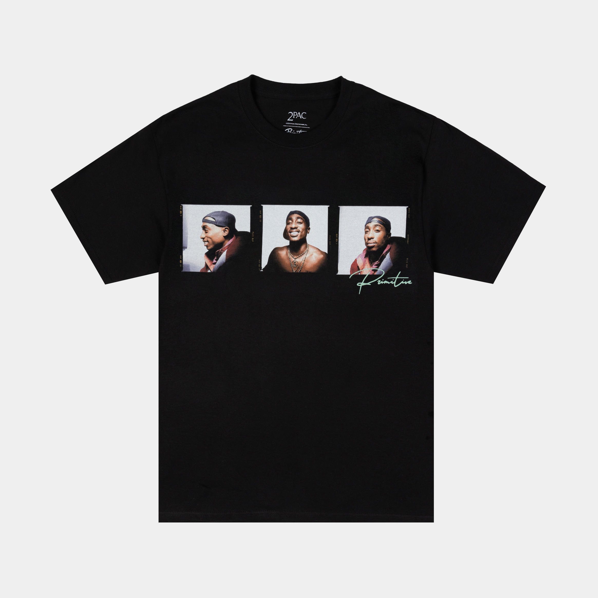 Primitive Tupac Truth Mens Short Sleeve Shirt (Black/Mint)