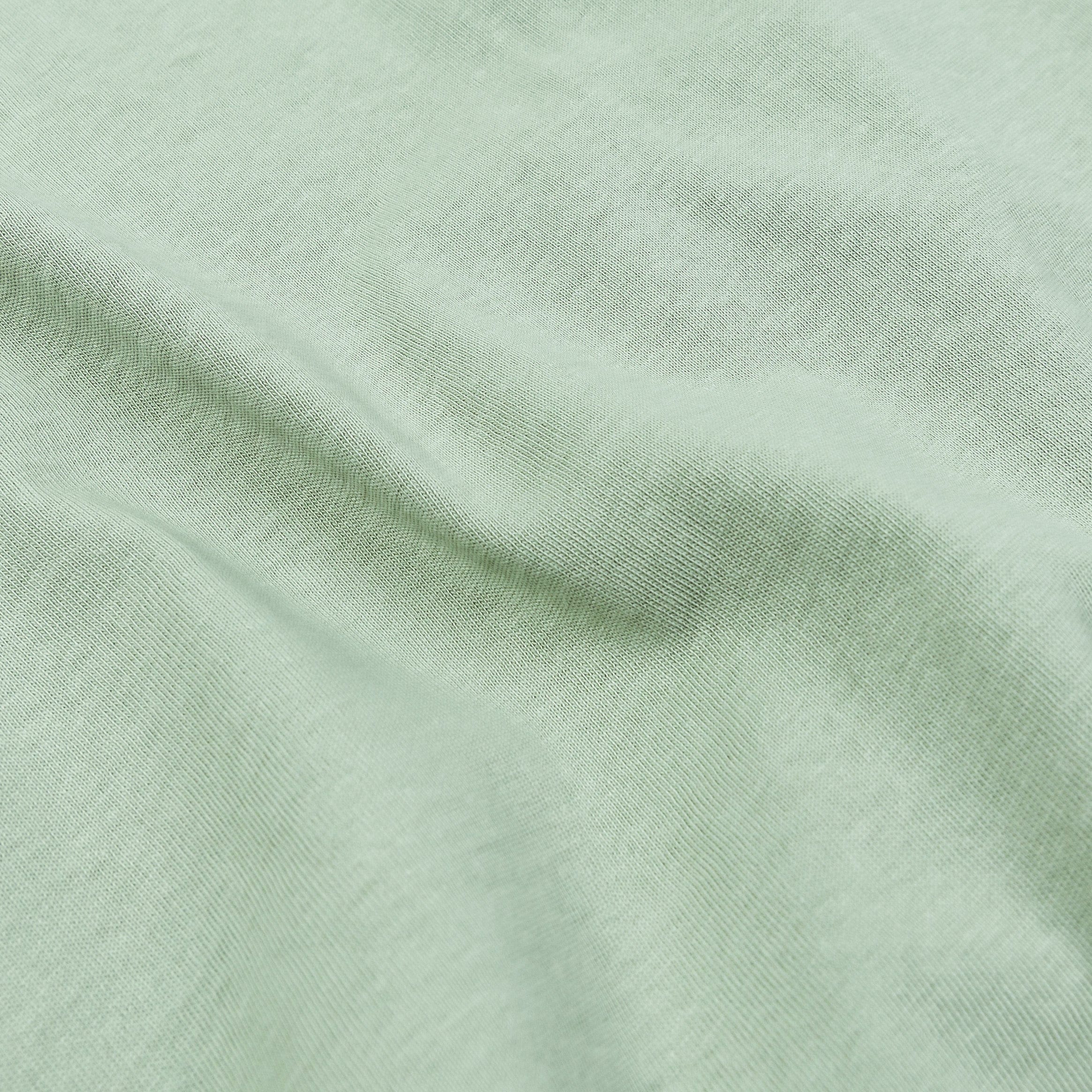 Maison Article Solid Novelty Mens Short Sleeve Shirt (Foam Green)