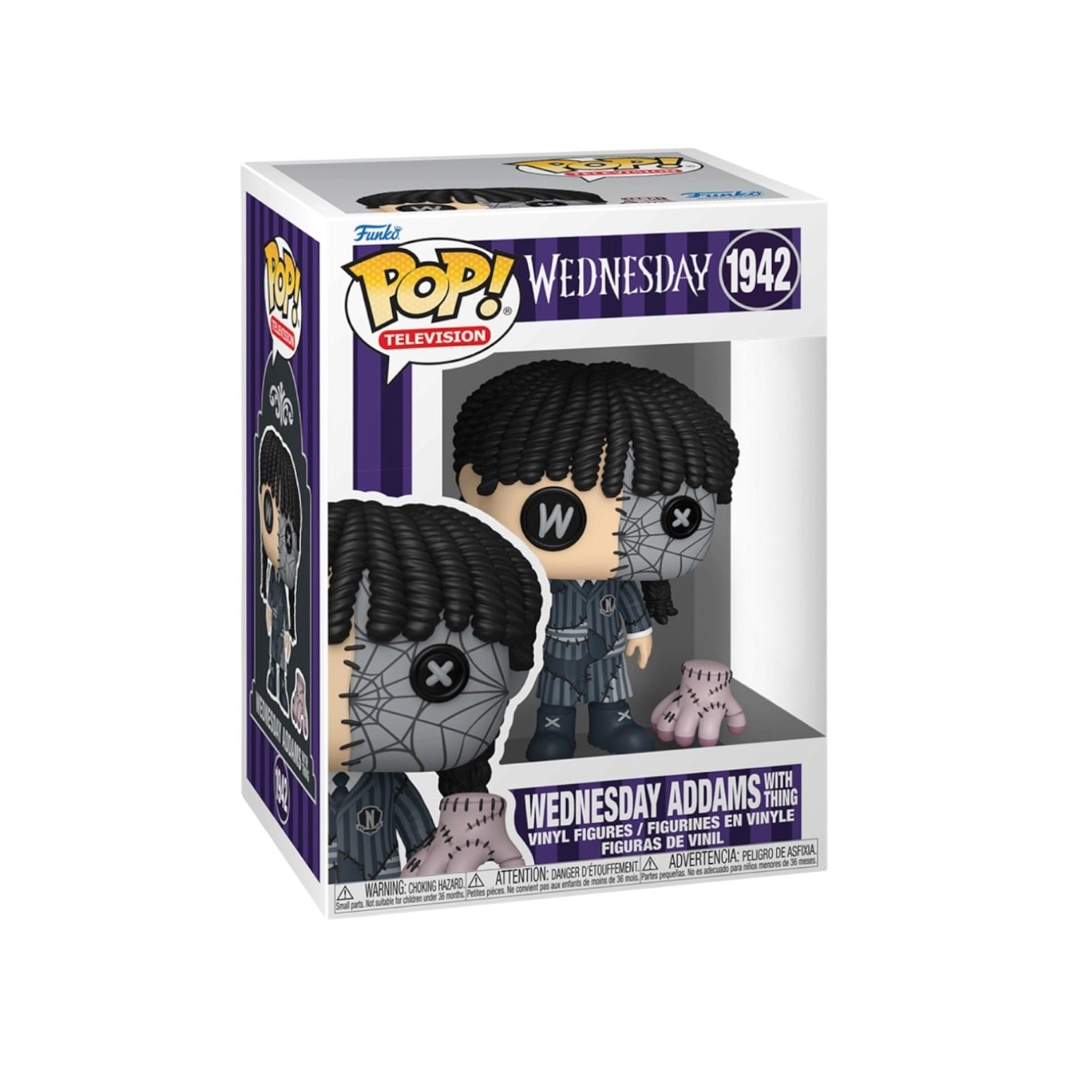 Wednesday Addams with Thing (Patchwork) #1492 Funko Pops - The Addams Family - PREORDER