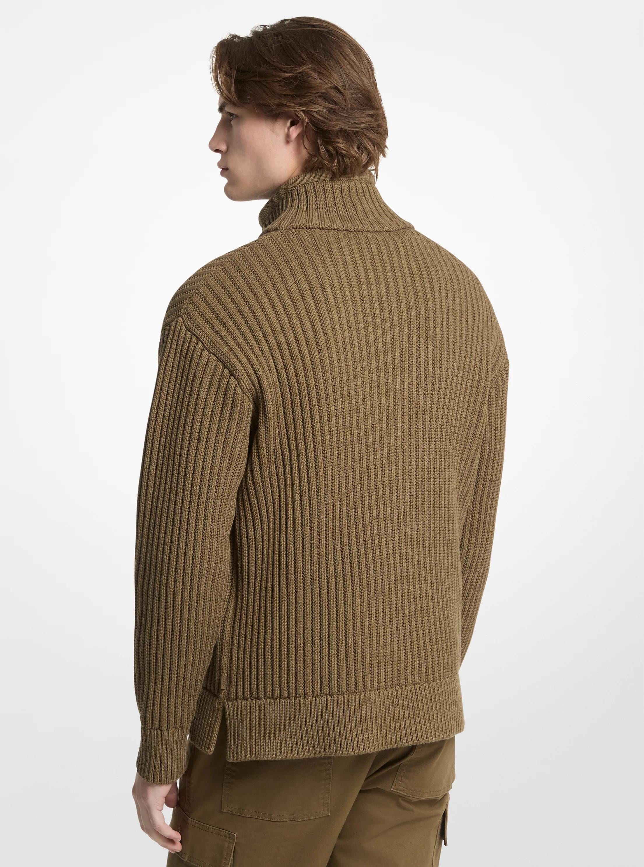 BLEND Textured Cotton Blend Funnel - Neck Sweater
