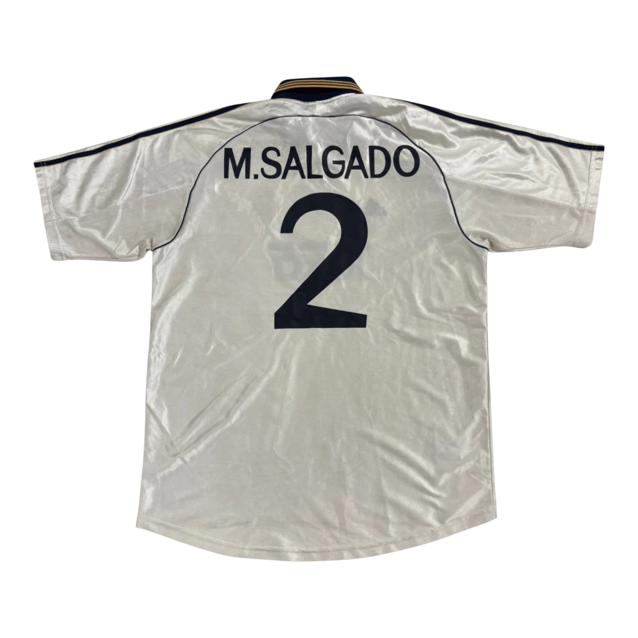 Vintage Adidas Real Madrid White M.SALGADO Jersey