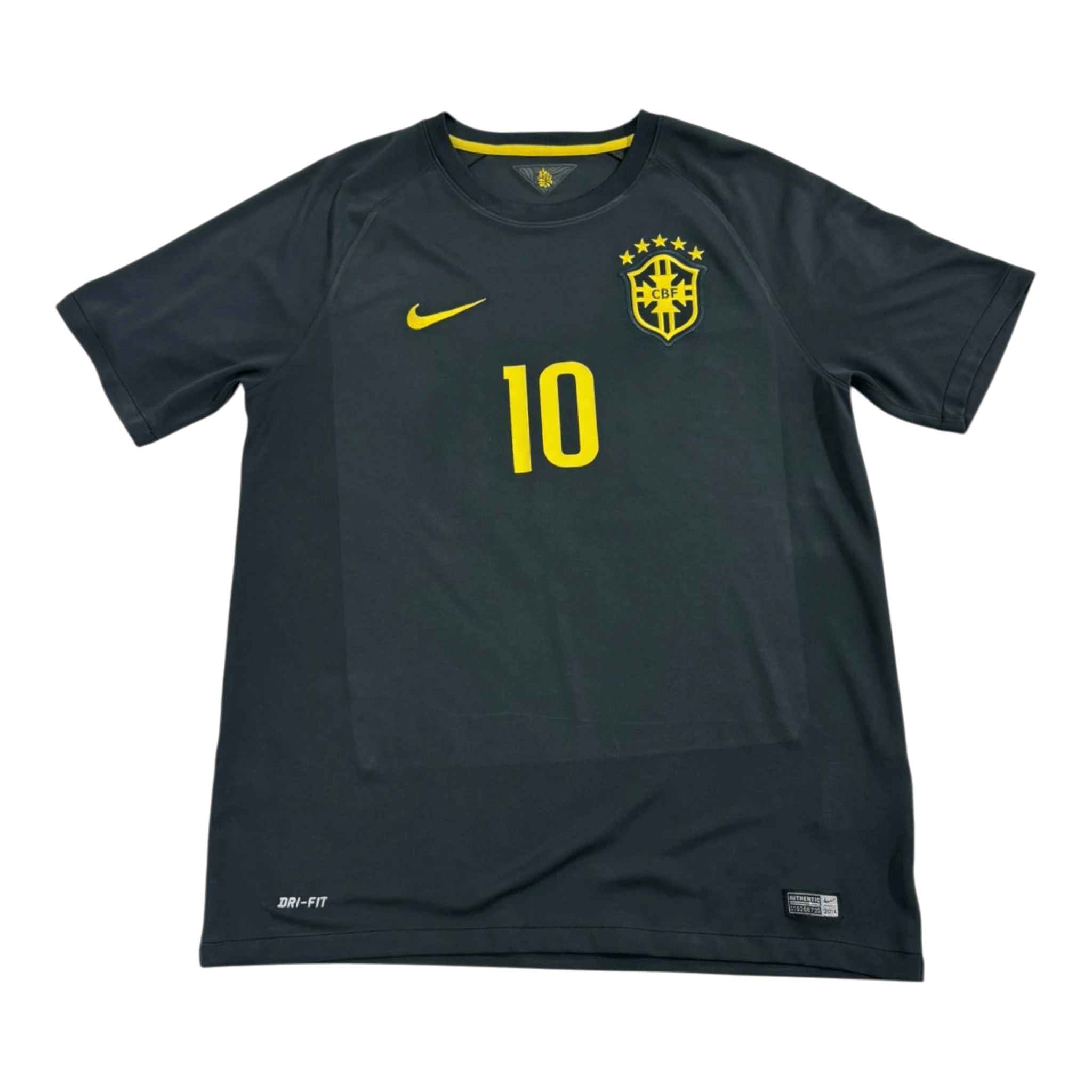 Vintage Nike Brazil Black Pele Jersey