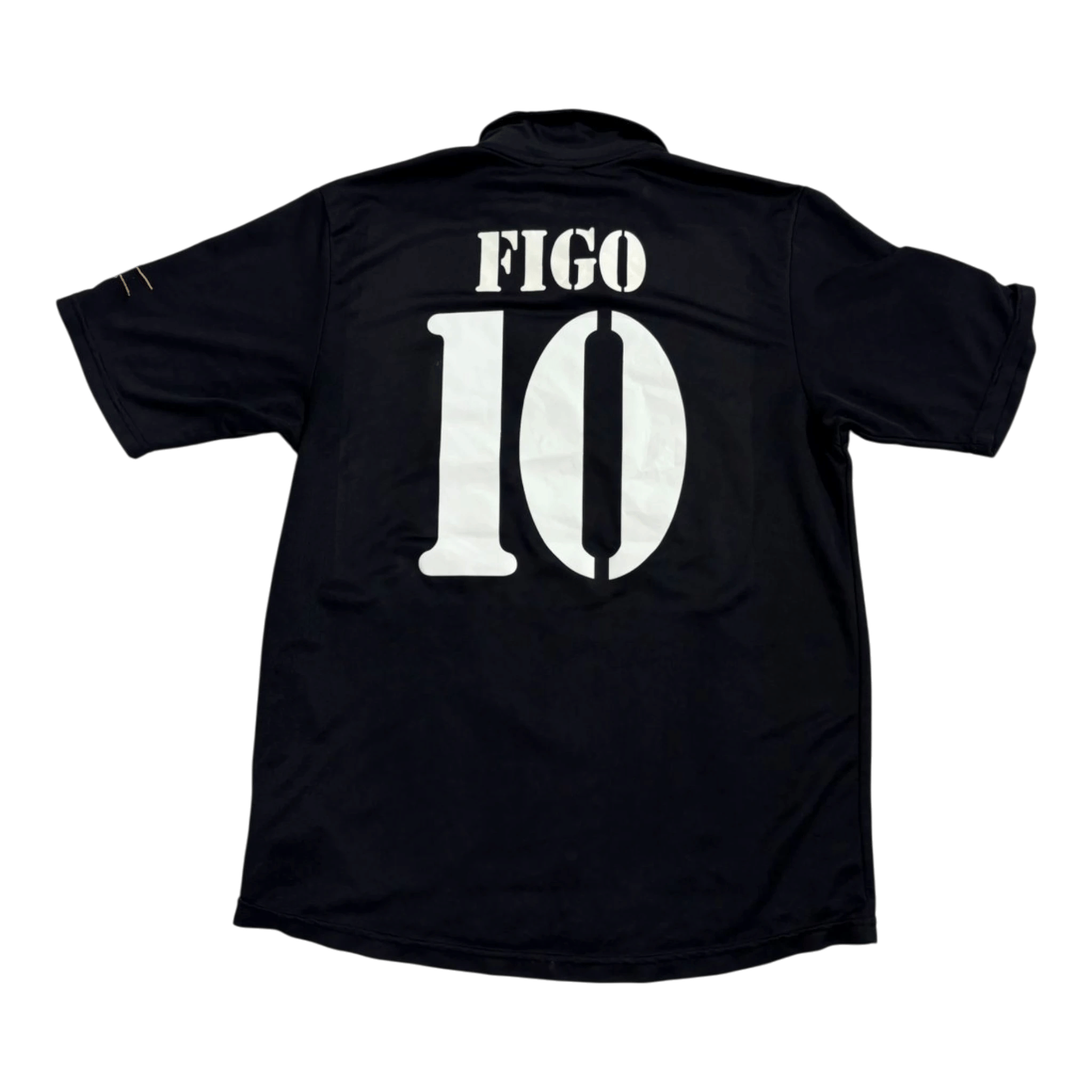 Vintage Adidas Real Madrid Black Figo Jersey